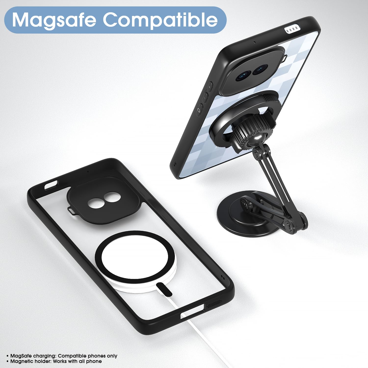 Pikkme black mag-safe MagSafe mobile back cover for iQOO 15R 5G – photo 7