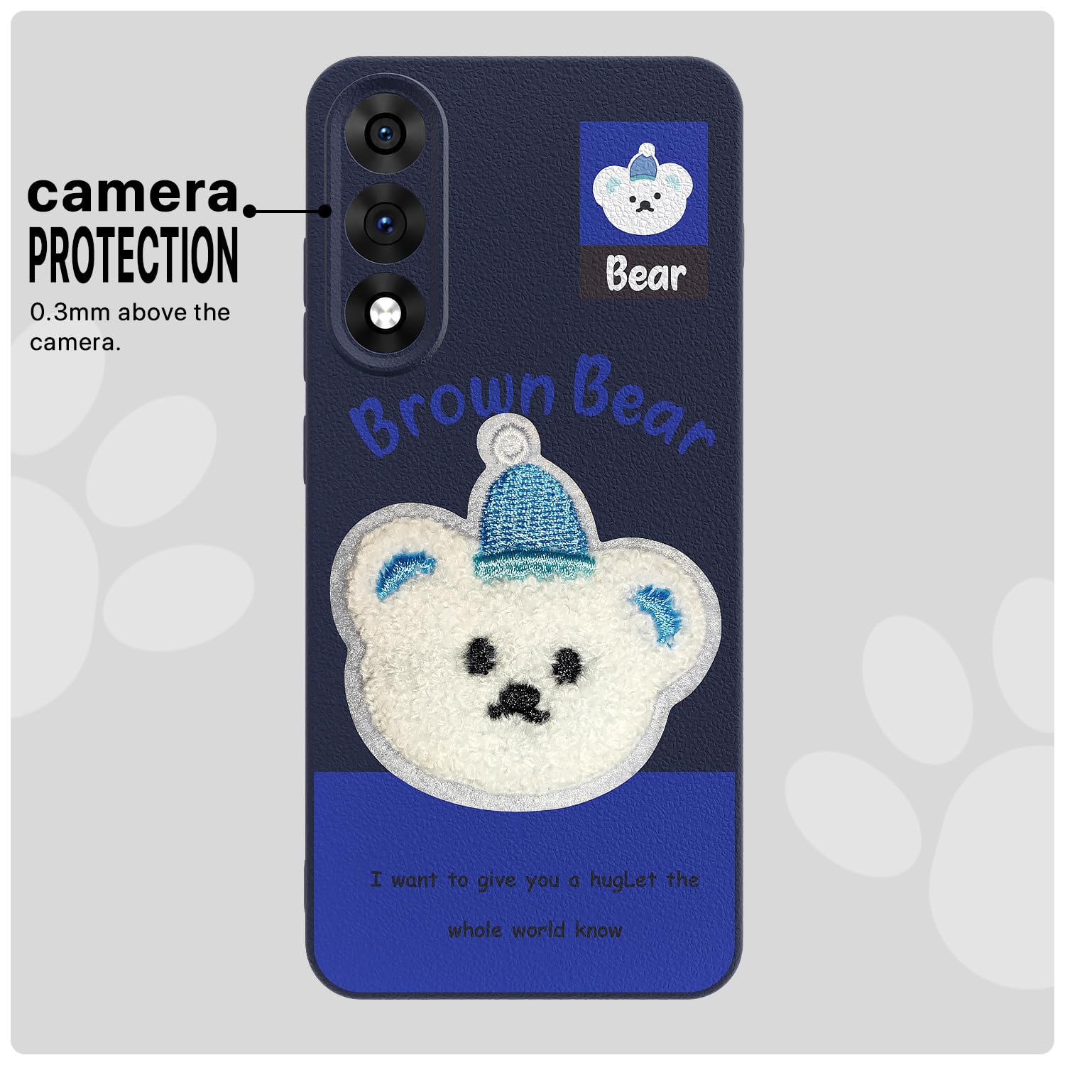 Blue Plush Patch back cover for OnePlus Nord 5 5G – Pikkme – photo 6