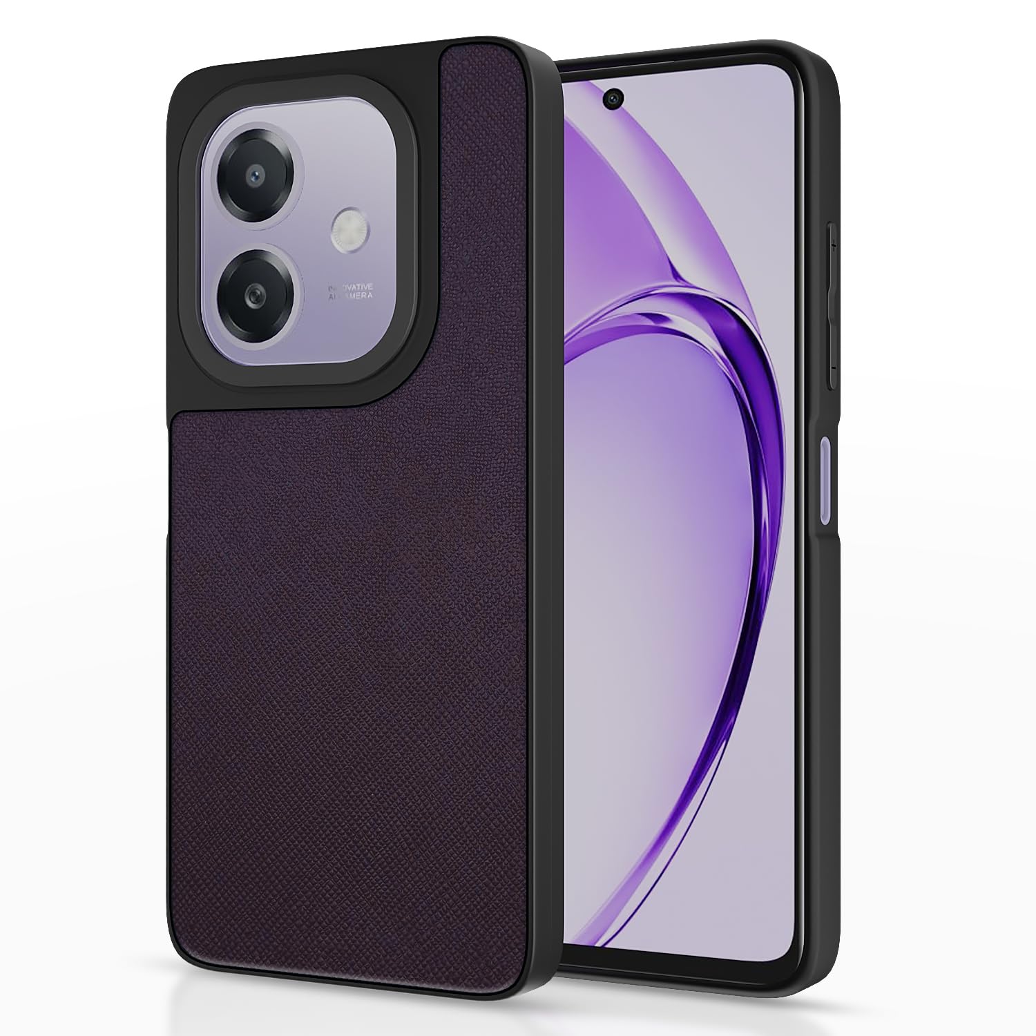 Oppo A3x 5G/A3x 4G Leatherback mobile back cover in cherry by Pikkme