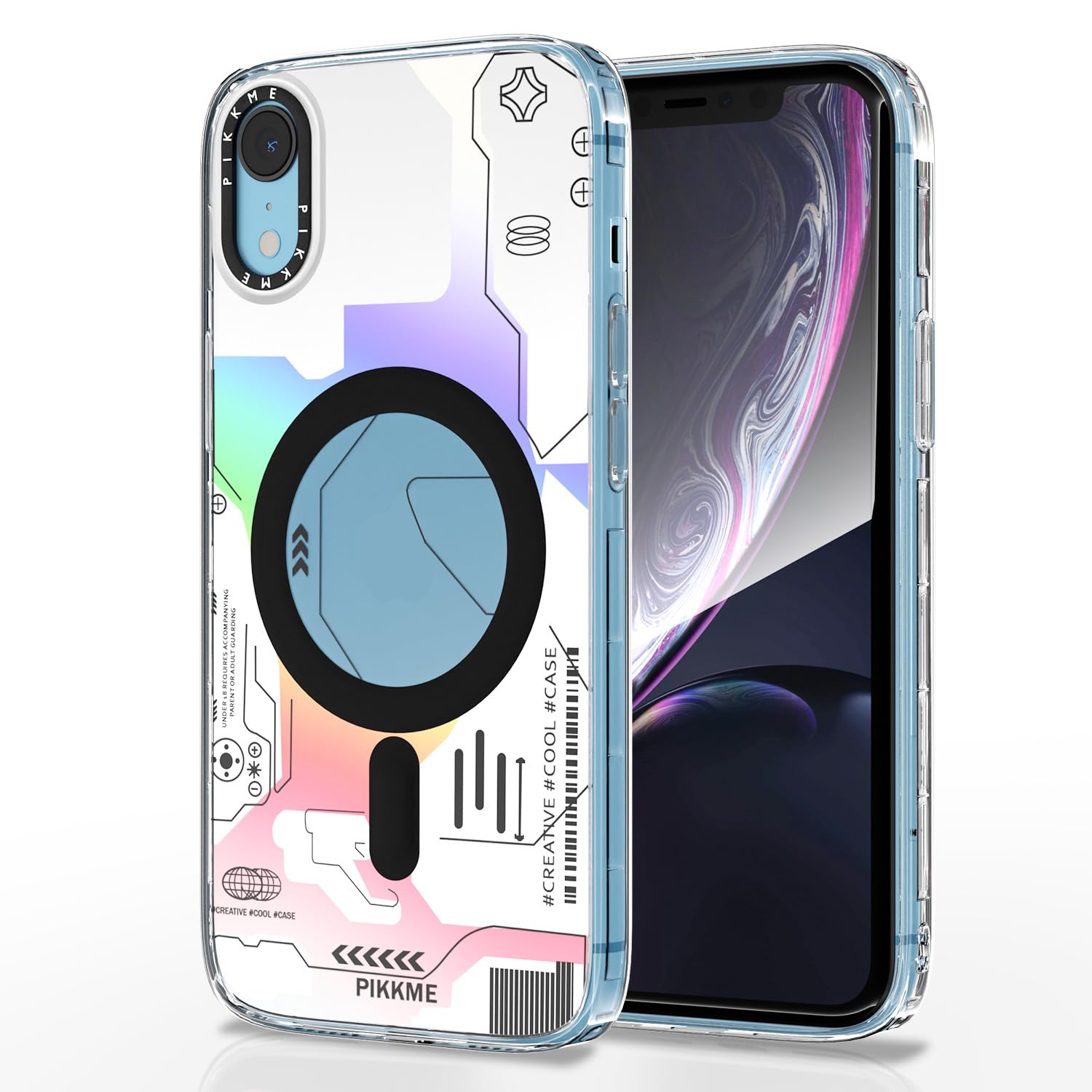 iPhone XR Printmagsafe Back Cover (White)