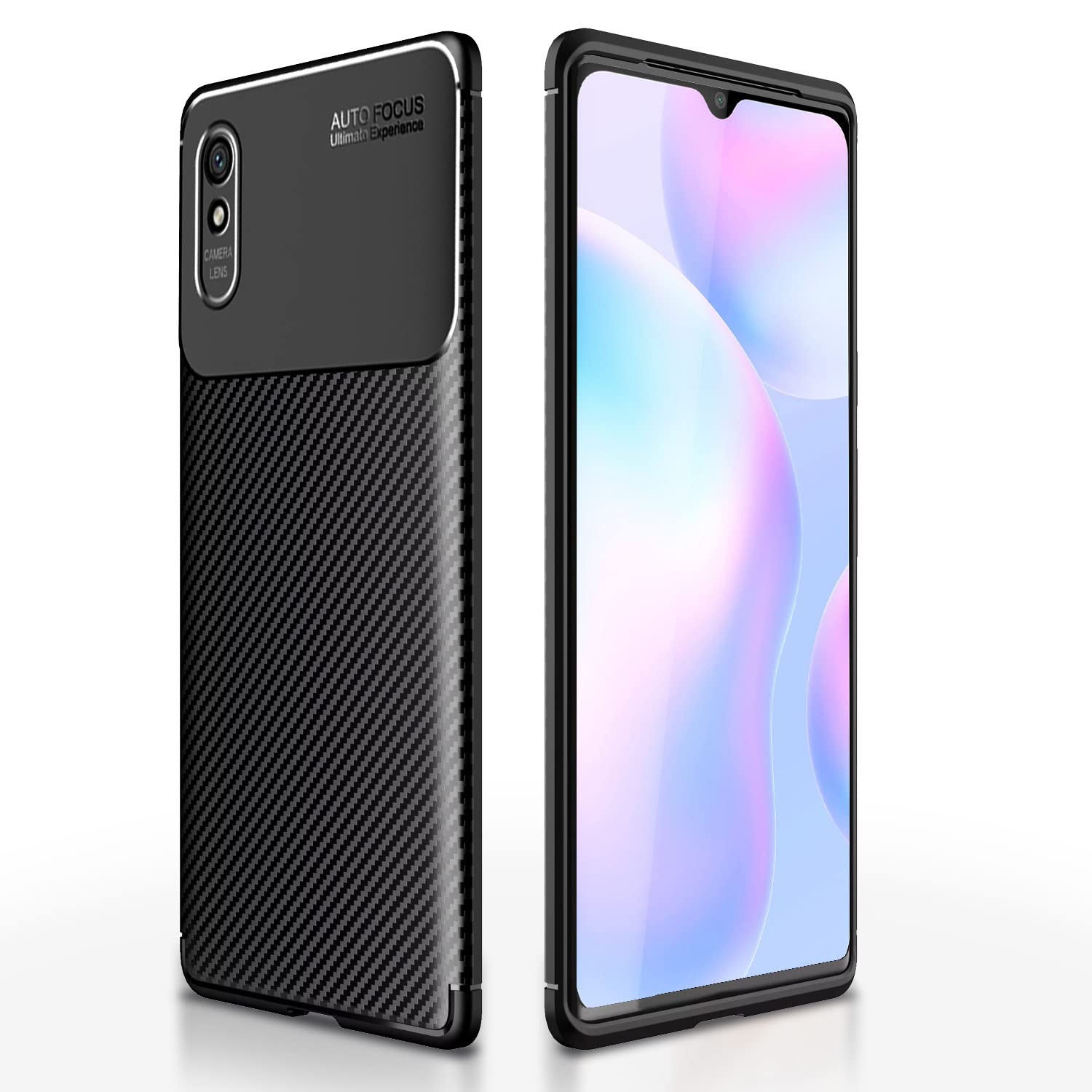 Black Carbon mobile back cover for Redmi 9A/9i/9A Sport – Pikkme