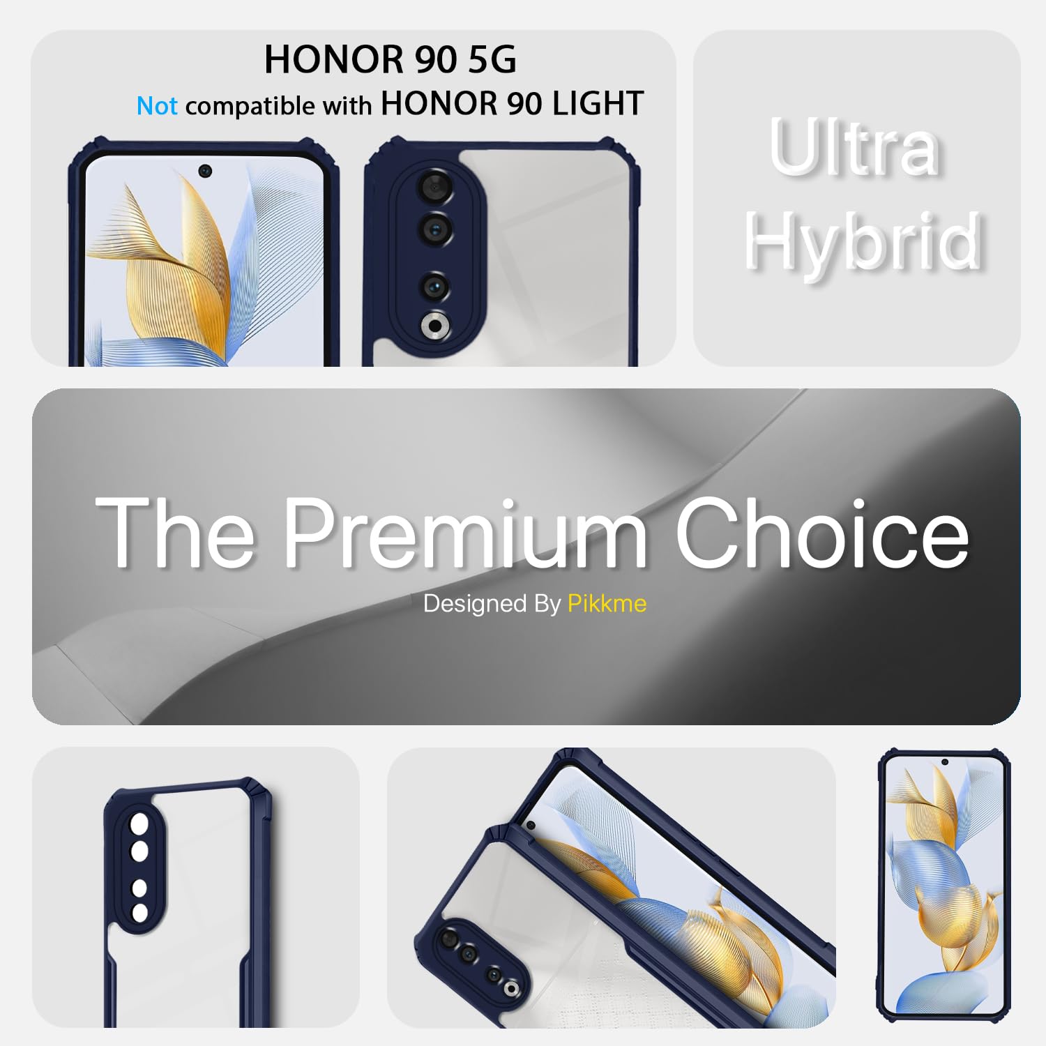 Pikkme Honor 90 5G blue mobile back cover – photo 3