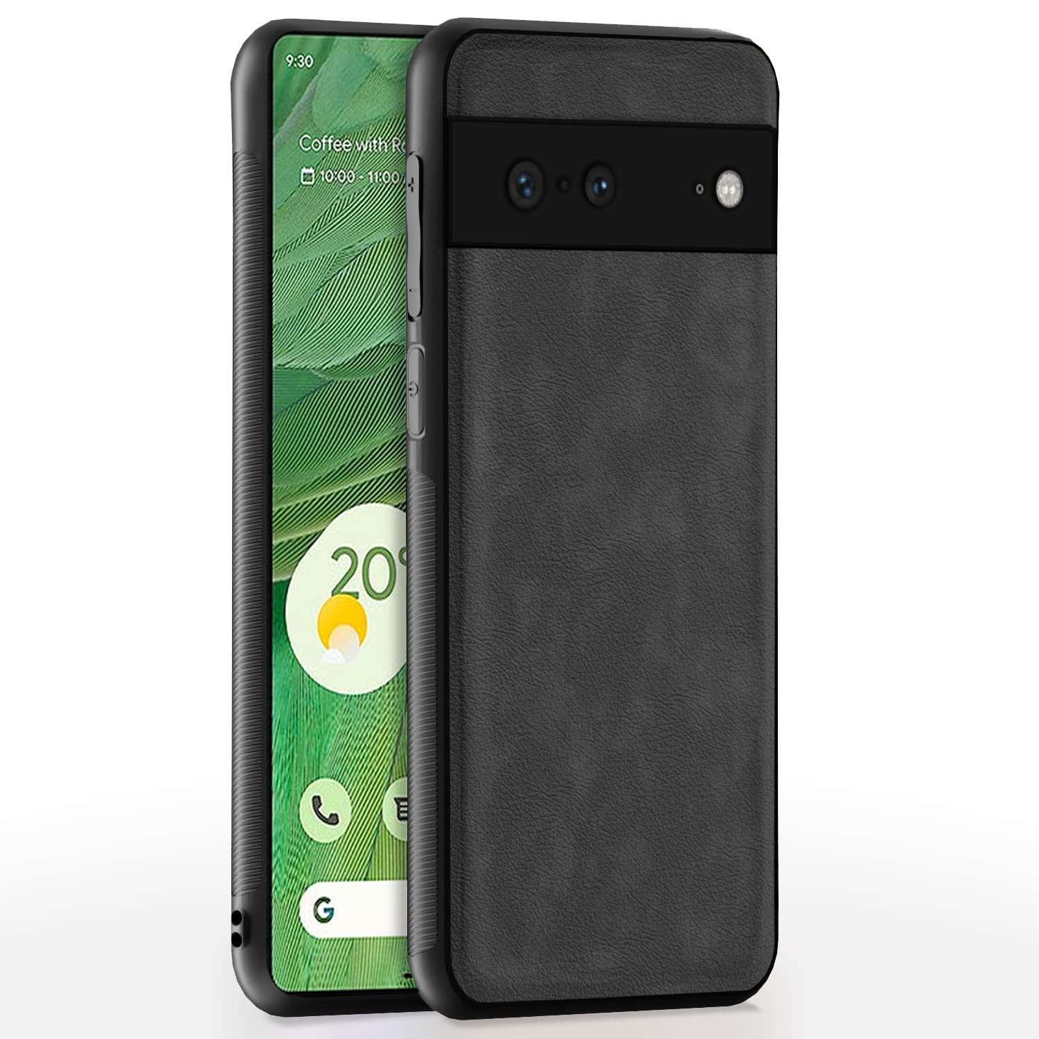 Grey Leather mobile back cover for Google Pixel 7 – Pikkme