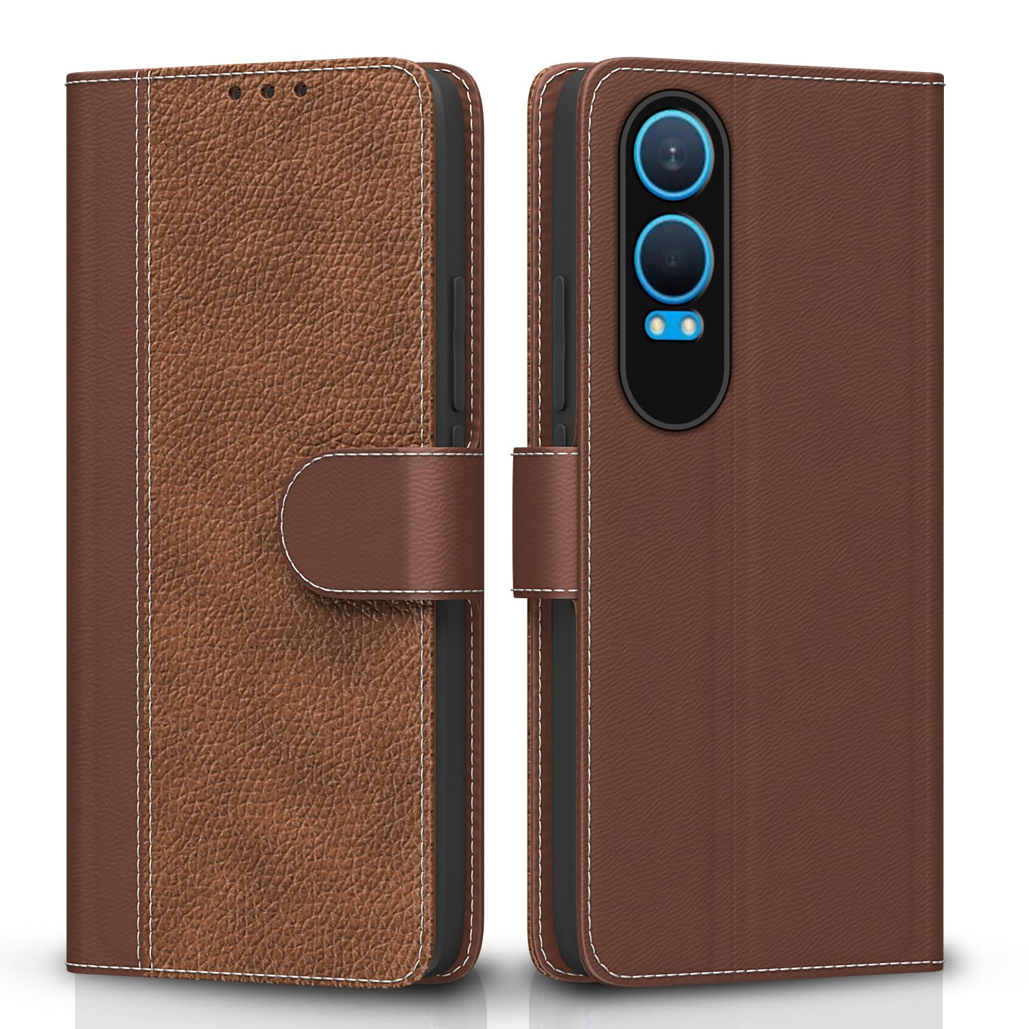 Tan flip cover for OnePlus Nord CE 4 Lite 5G – Pikkme