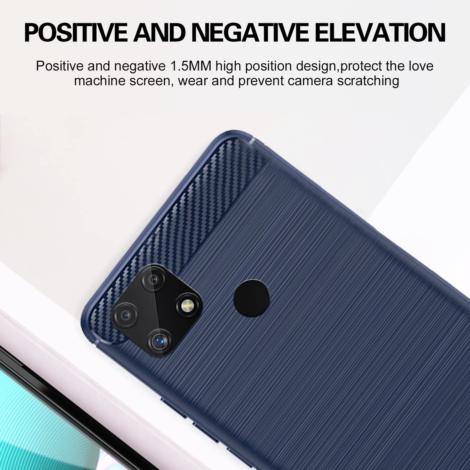 Pikkme Realme Narzo 50A Hybrid blue mobile back cover – photo 5