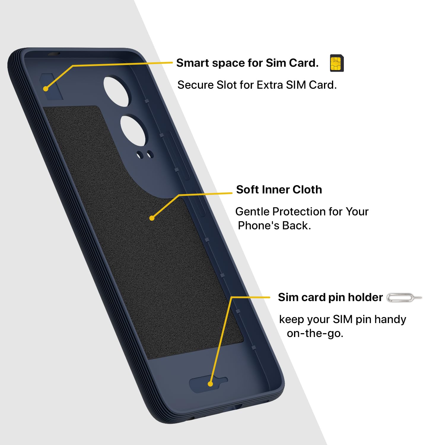 Pikkme OnePlus Nord Ce 4 Lite 5G Gencase Back Cover (Blue)