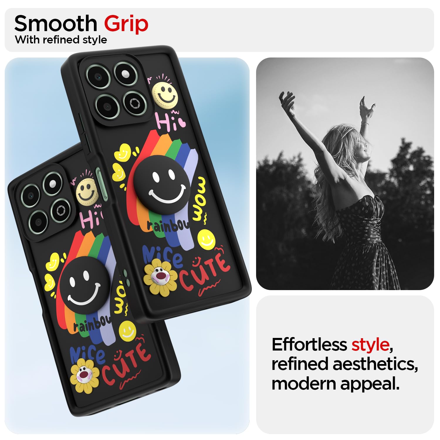 Black Soft Silicone mobile cover for Honor X6b – Pikkme – photo 2