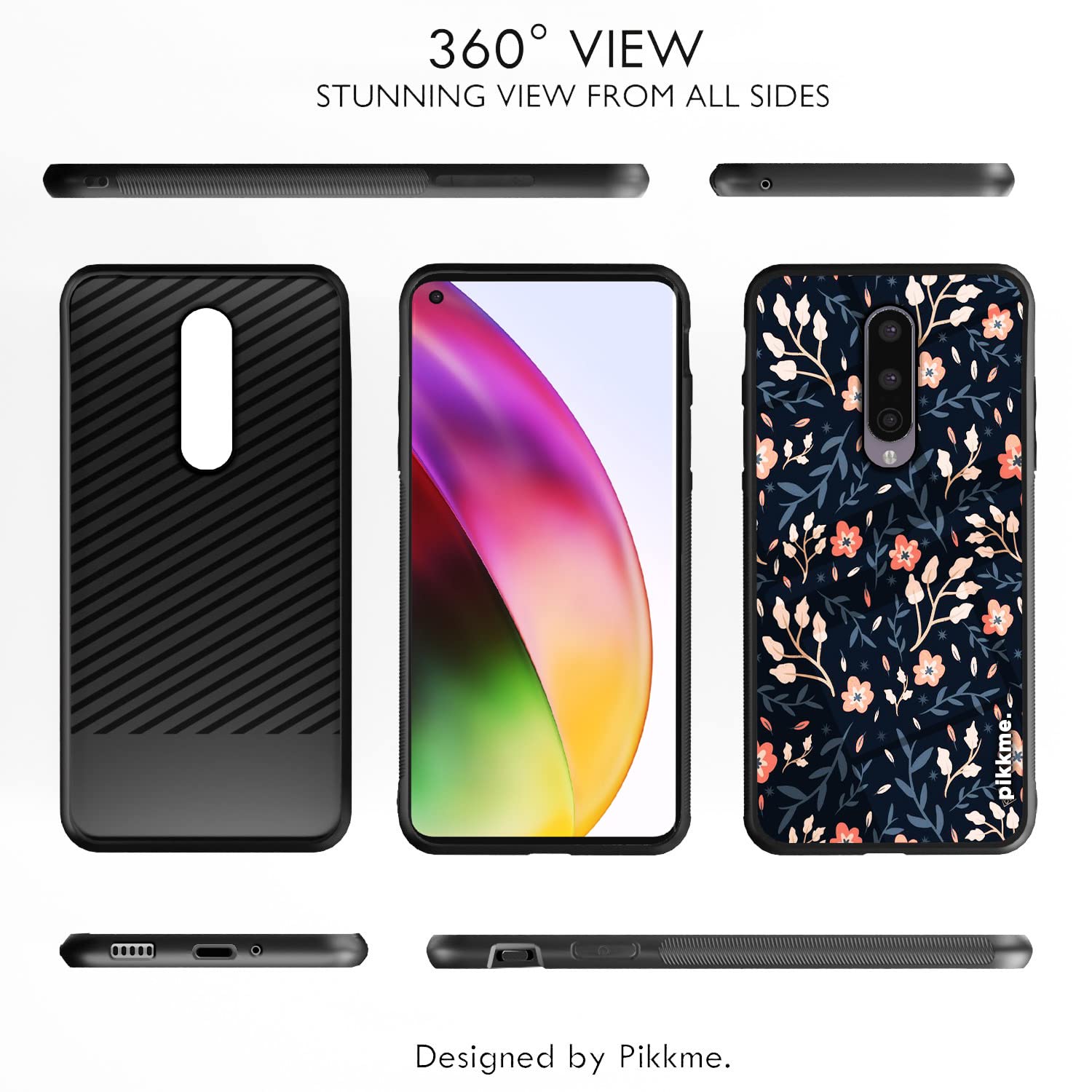 Pikkme Flower mobile cover for OnePlus 8 – photo 2