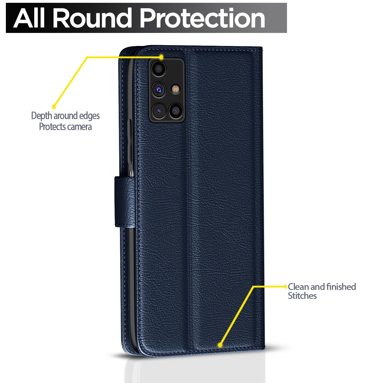 Blue Wallet flip cover for Samsung M31s – Pikkme – photo 4