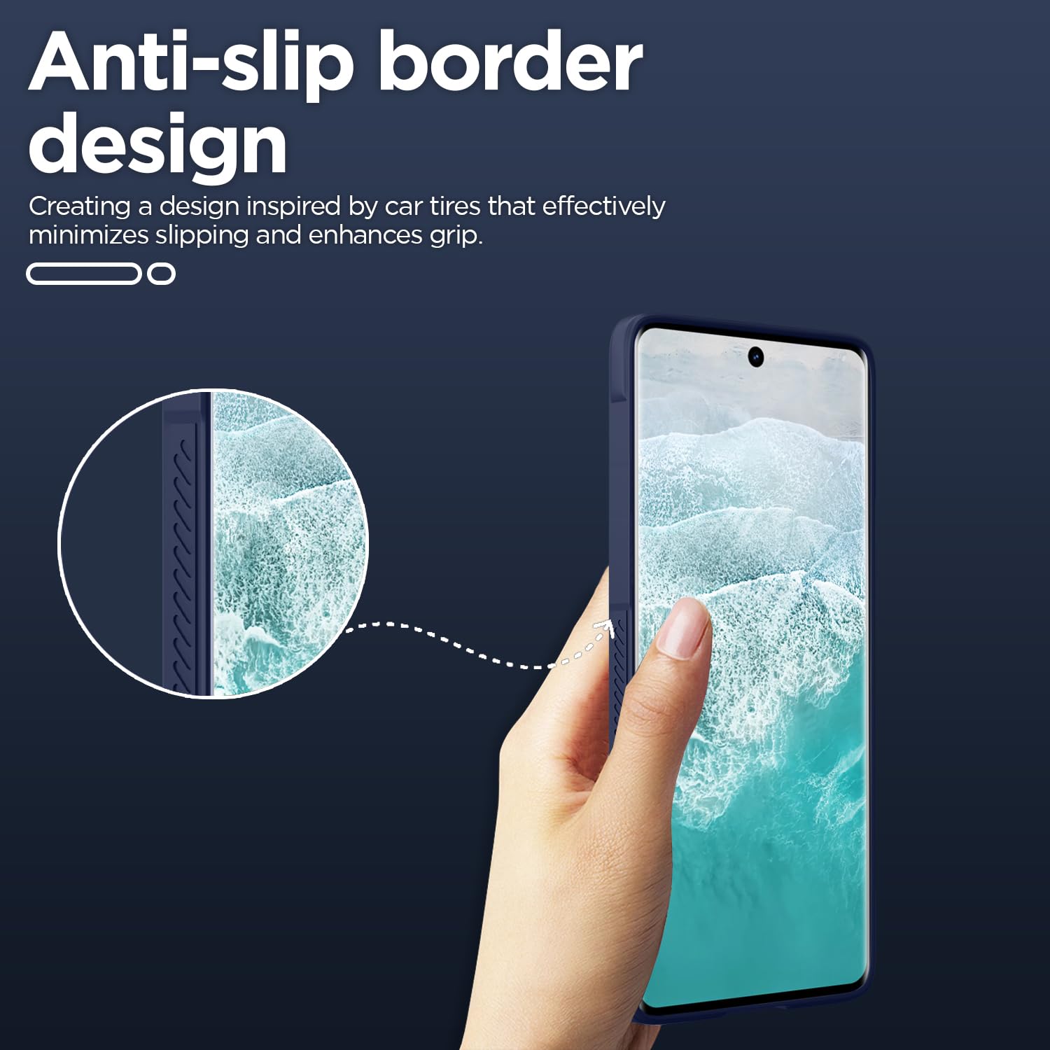 Blue Liquid Silicone mobile cover for Vivo V30/V30 Pro 5G – Pikkme – photo 3