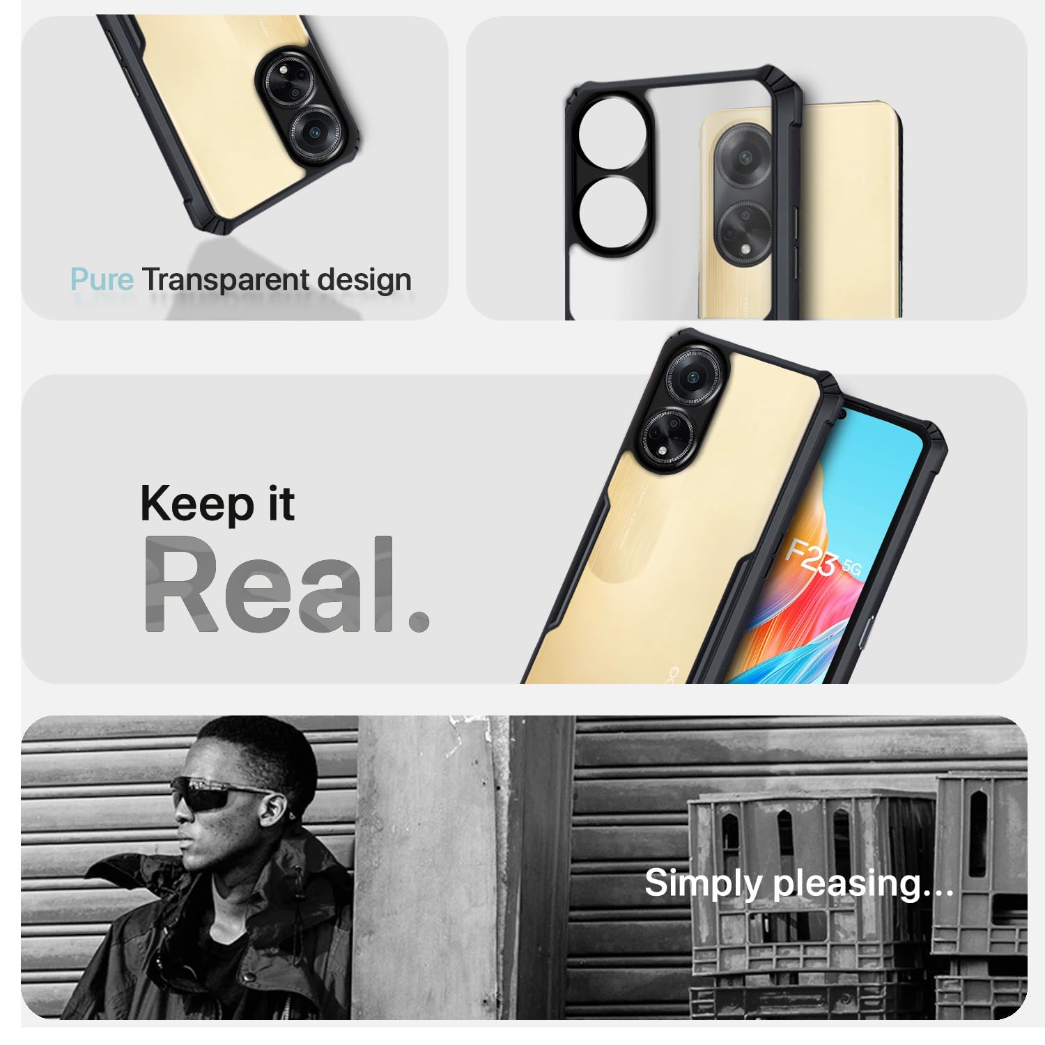 Pikkme Oppo F23 5G Eagle Back Cover (Black)