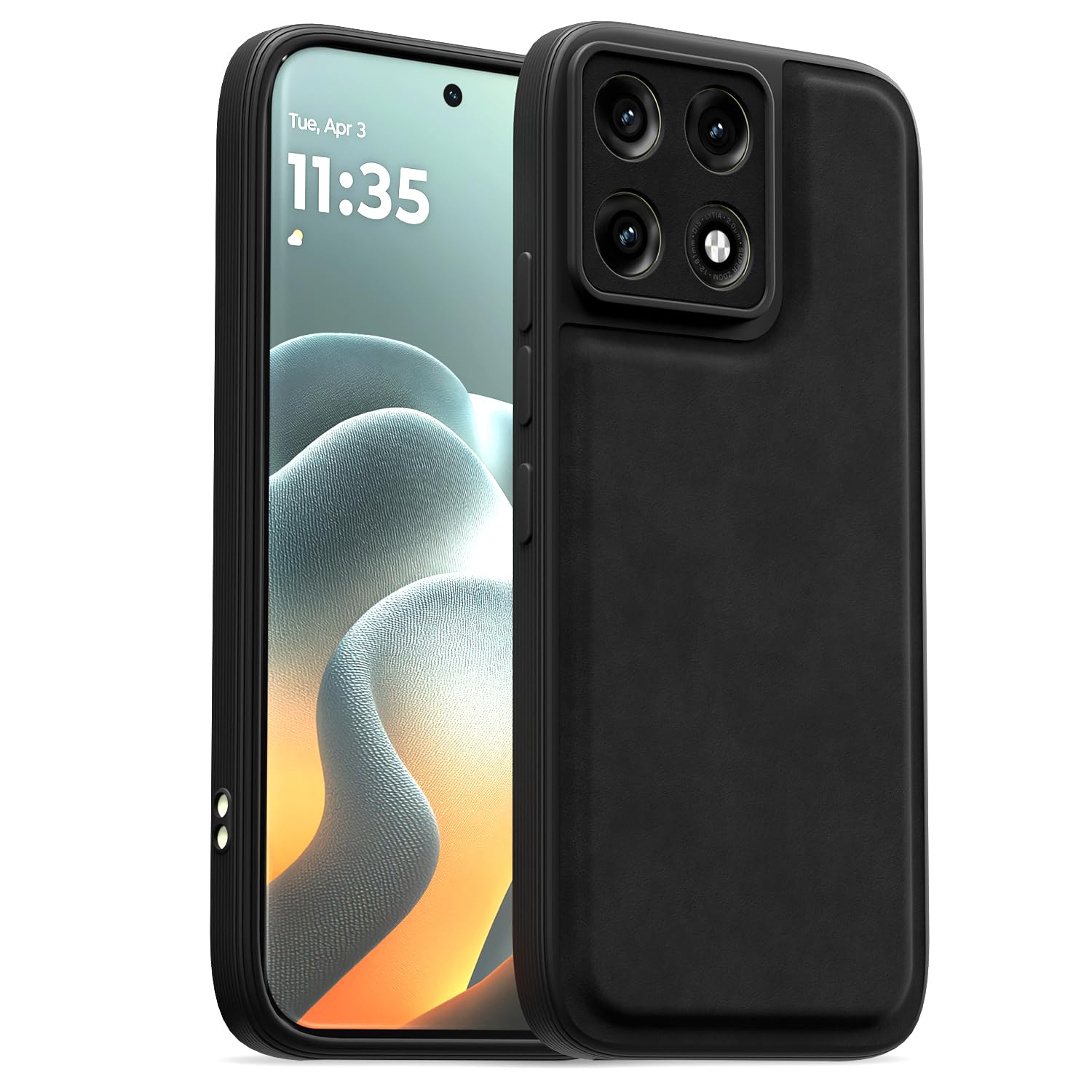Moto Edge 70 Pro 5G mobile back cover in black by Pikkme