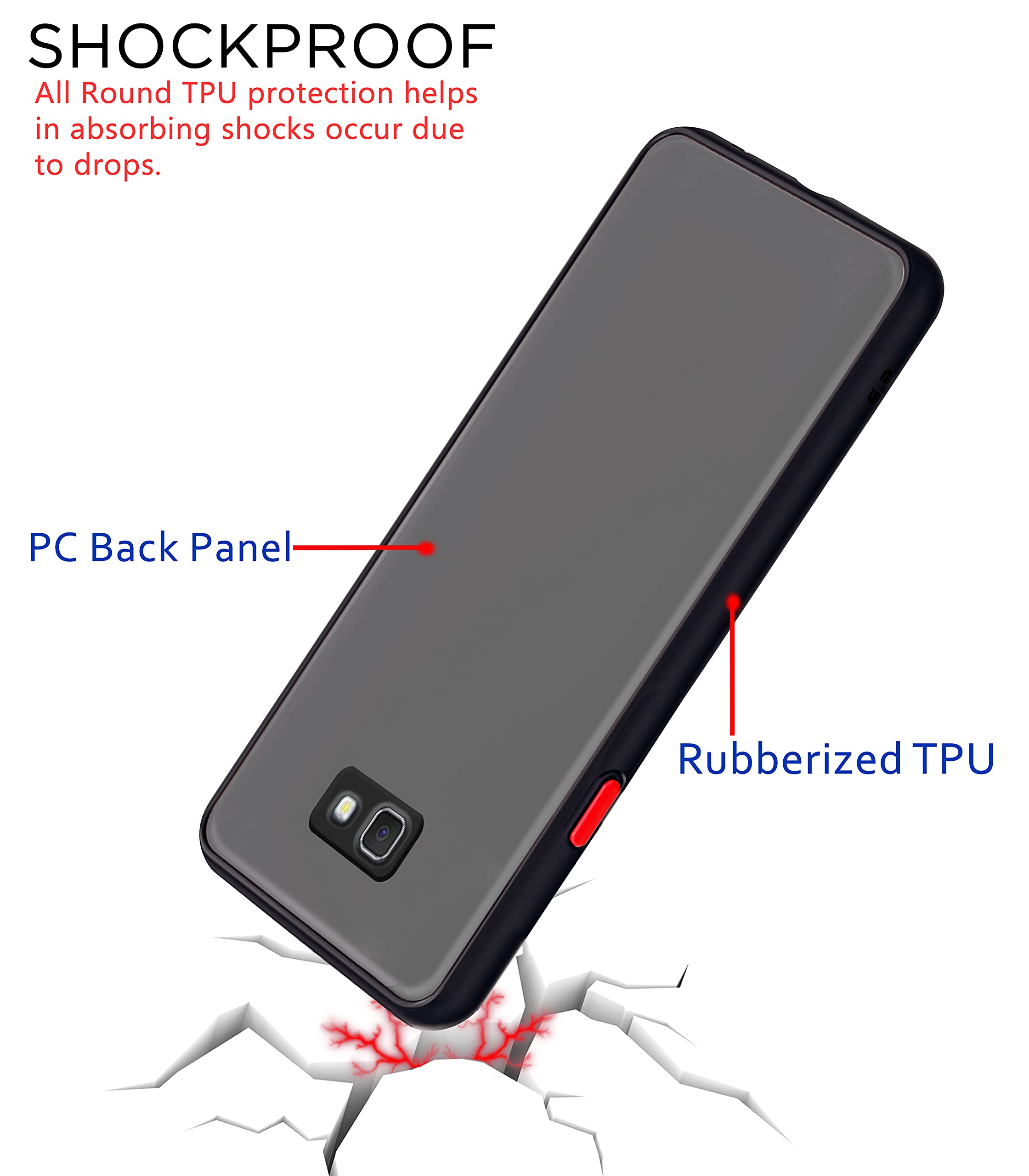 Pikkme Samsung J7 Prime Matte black phone cover – photo 4