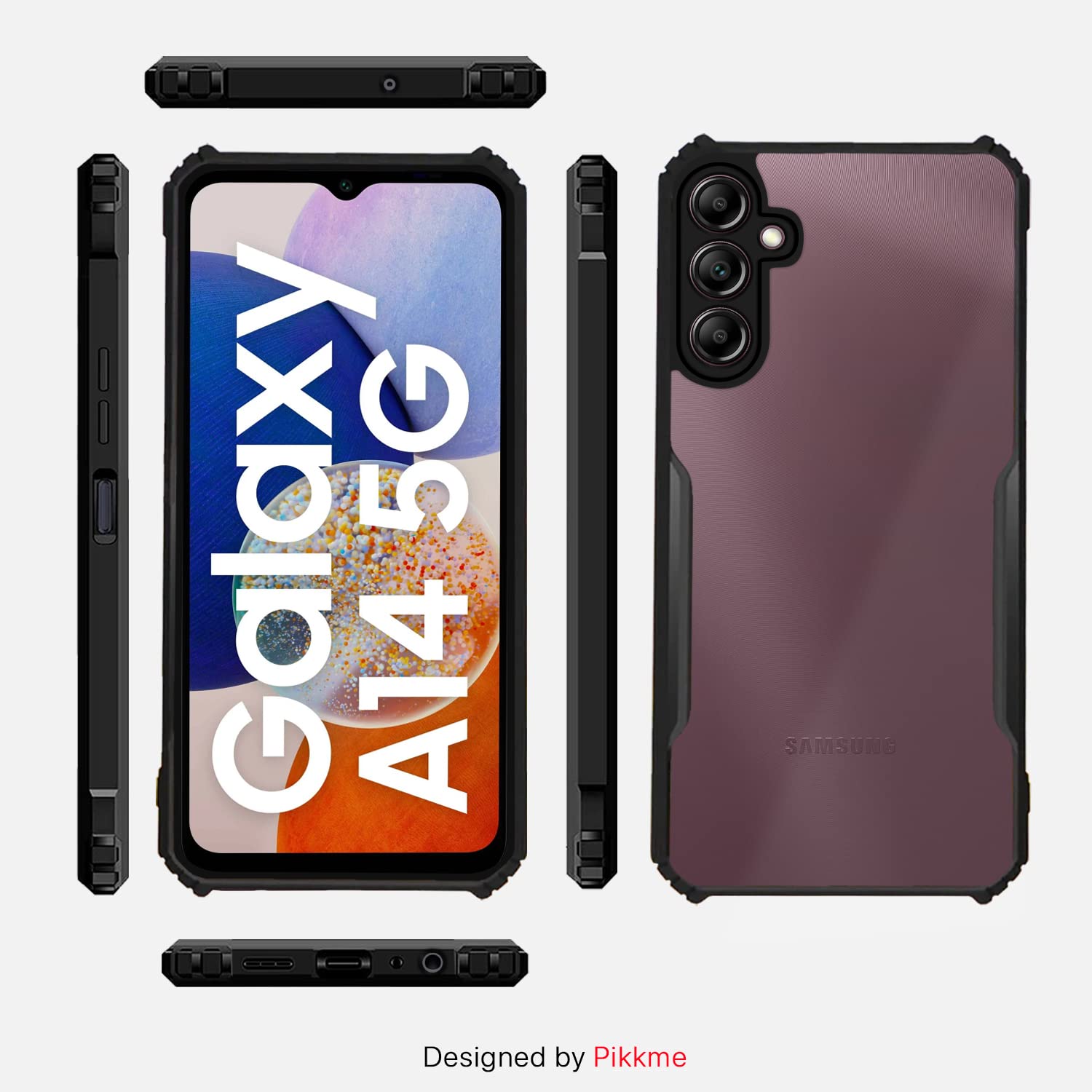 Pikkme Samsung Galaxy A14 4G / A14 5G Eagle Back Cover (Black)