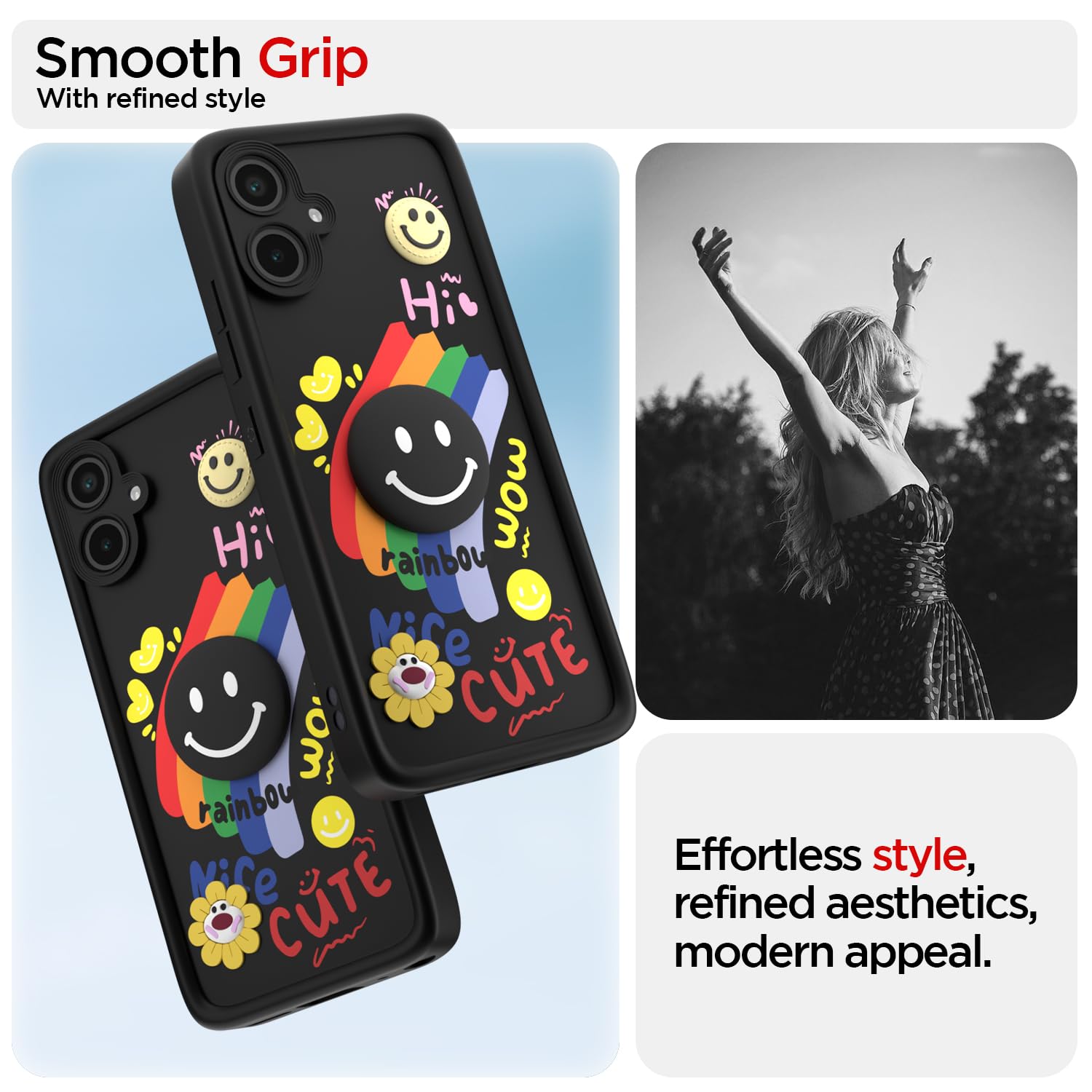 Samsung F06/M06 5G Soft Silicone mobile back cover in black by Pikkme – photo 2