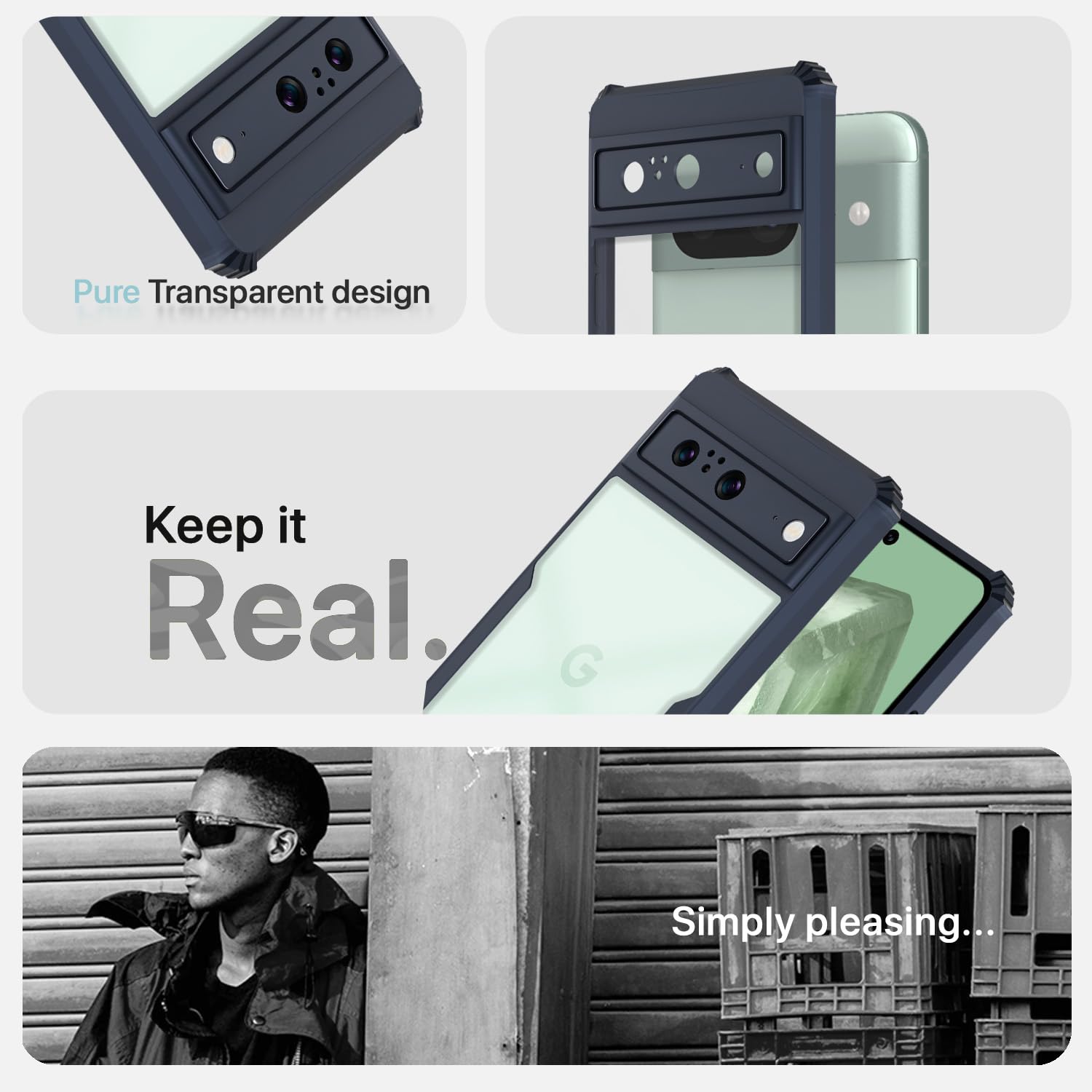 Pikkme Google Pixel 8 blue mobile back cover – photo 4