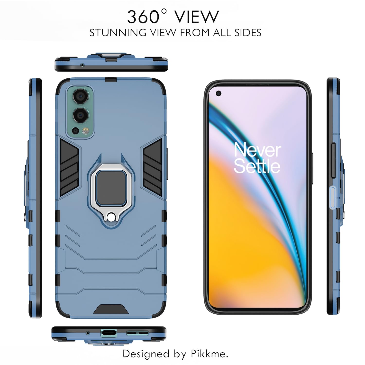 Pikkme blue back cover for OnePlus Nord 2 5G – photo 3