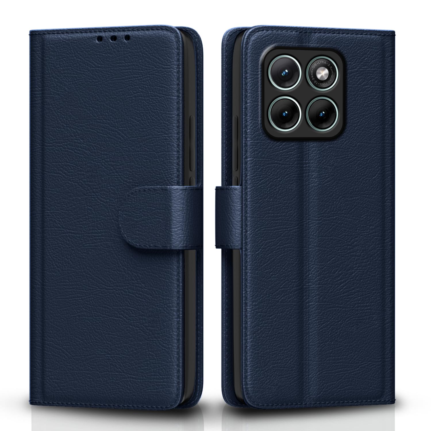 Pikkme Moto Edge 70 Fusion 5G blue flip cover