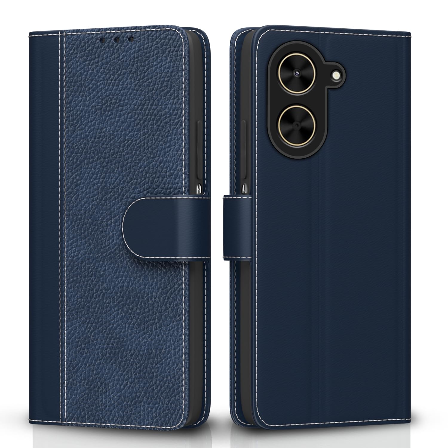 Poco C71/Redmi A5 Wallet flip cover in blue by Pikkme