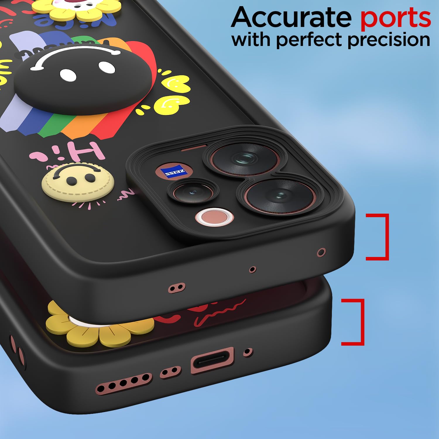 Black mobile cover for Vivo V70 5G – Pikkme – photo 4
