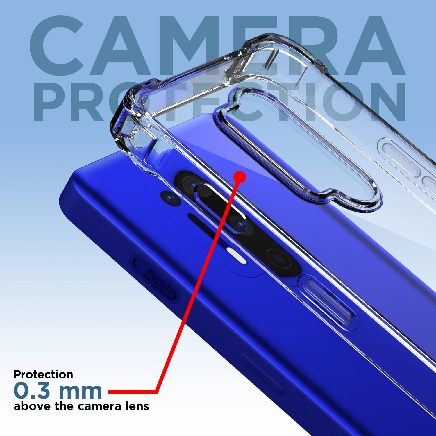 OnePlus 8 Pro PC-TPU phone cover in transparent by Pikkme – photo 5