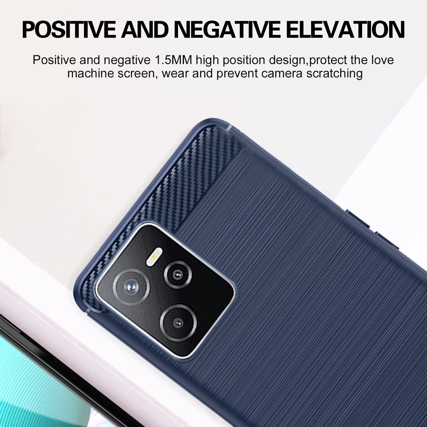 Realme Narzo 50A Prime mobile back cover in blue by Pikkme – photo 5