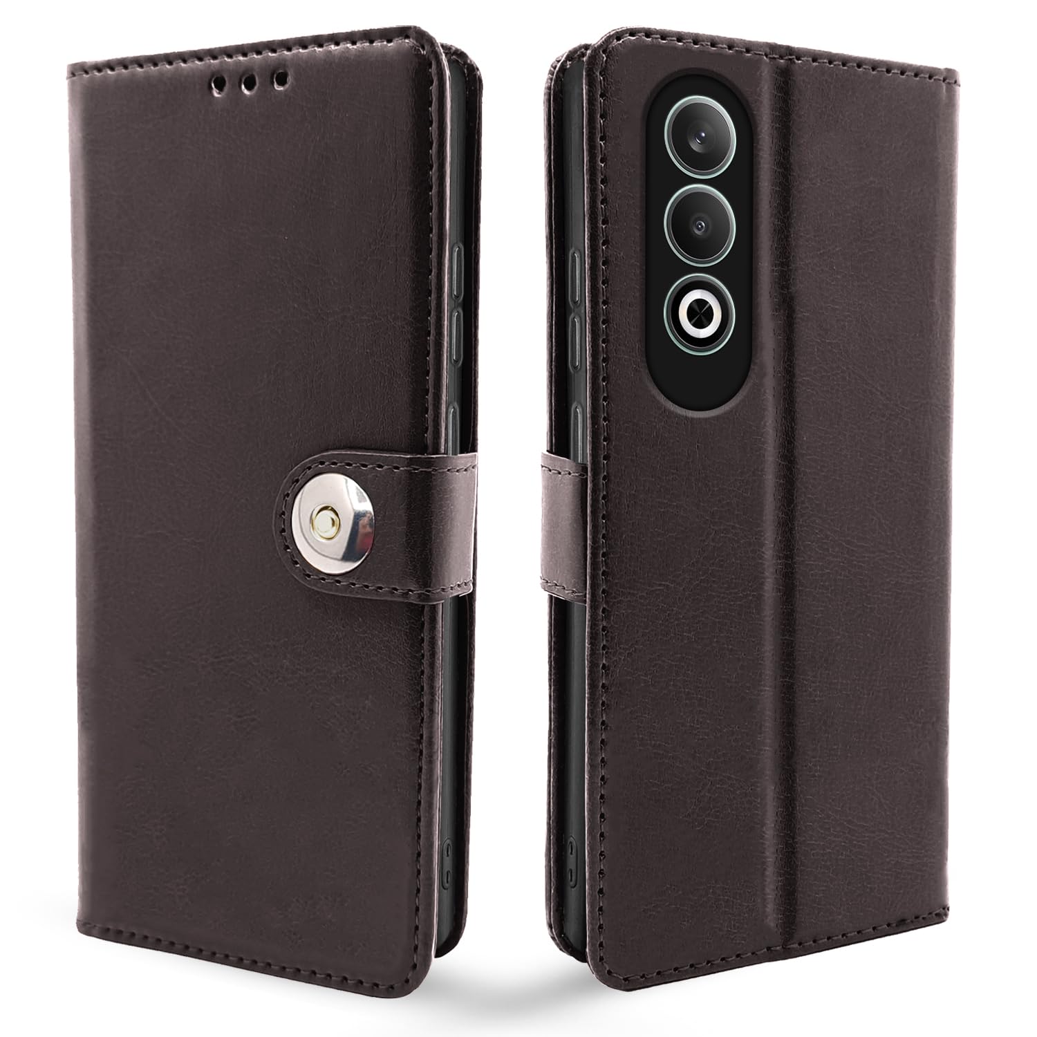OnePlus Nord CE 4 5G Button mobile flip cover in coffee by Pikkme
