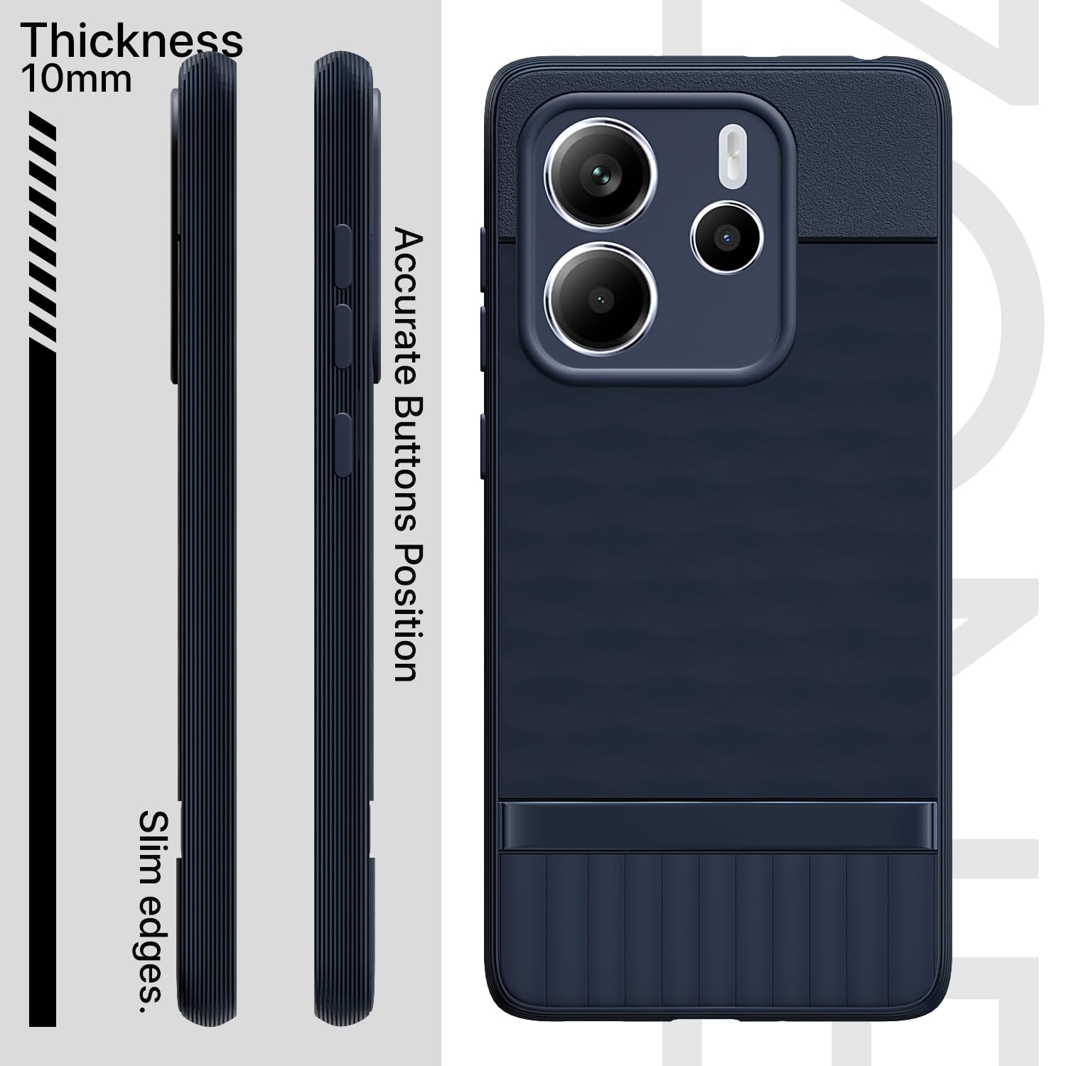 Pikkme Redmi Note 14 5G Gencase Back Cover (Blue)
