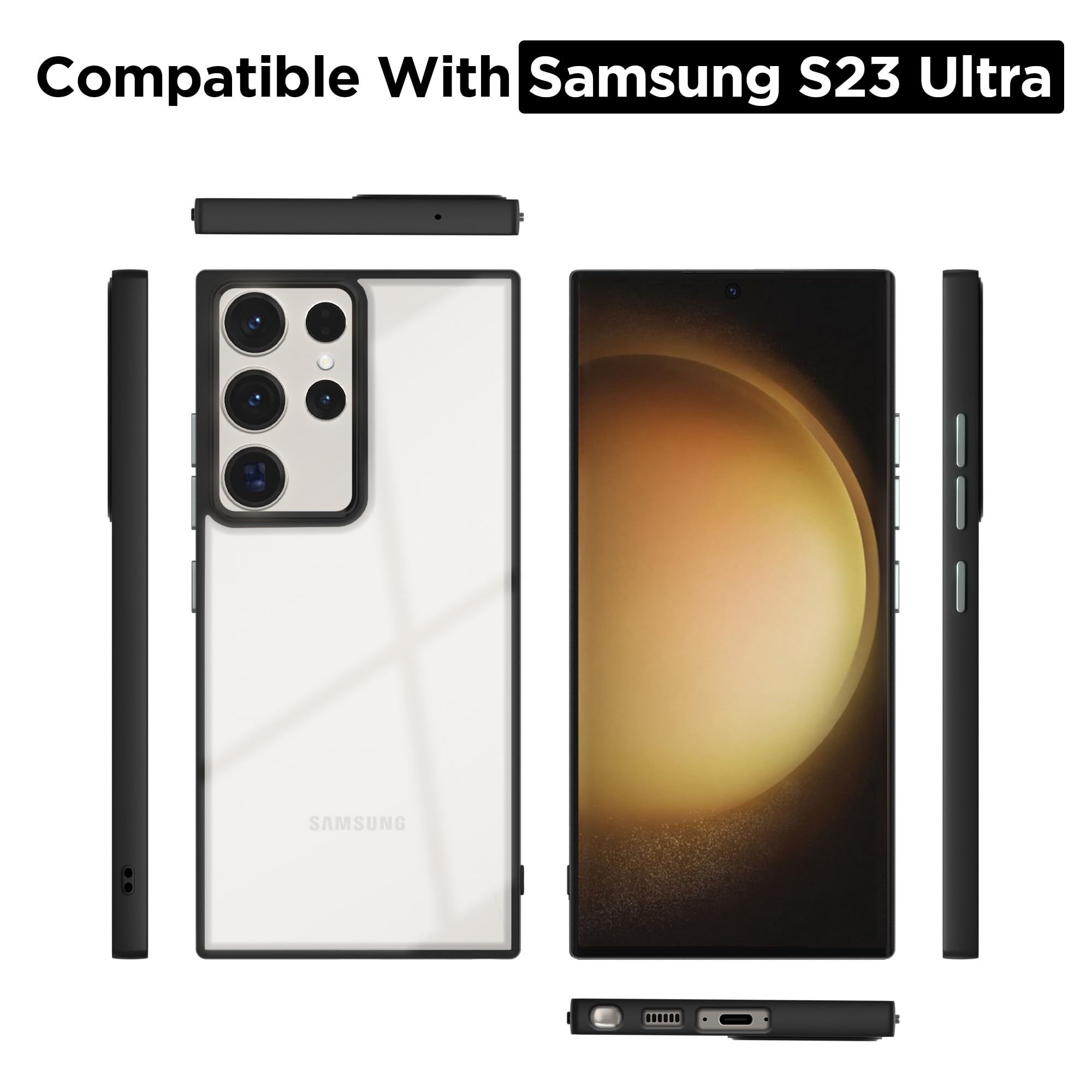 Pikkme Samsung S23 Ultra 5G Chrome black phone cover – photo 3
