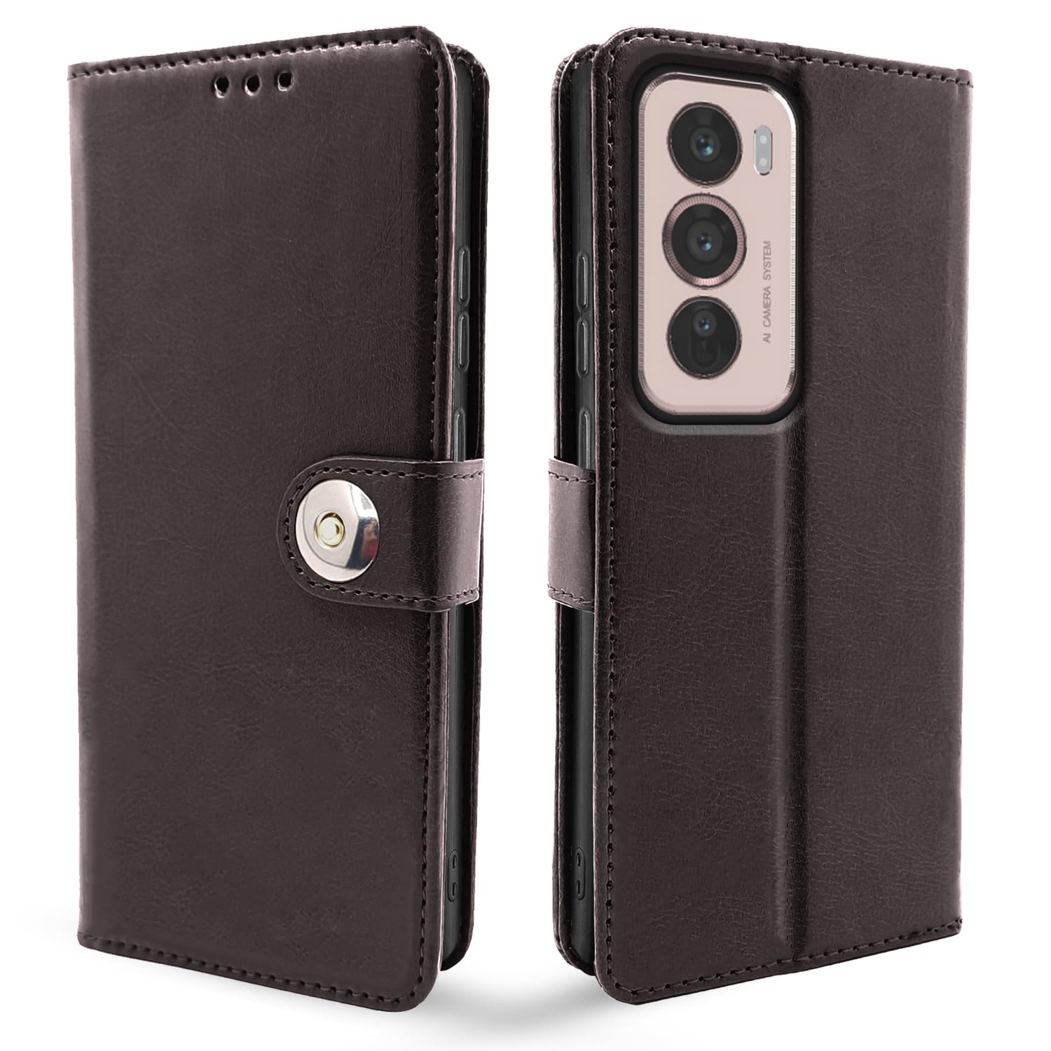 Pikkme coffee flip case for Oppo Reno 12 5G