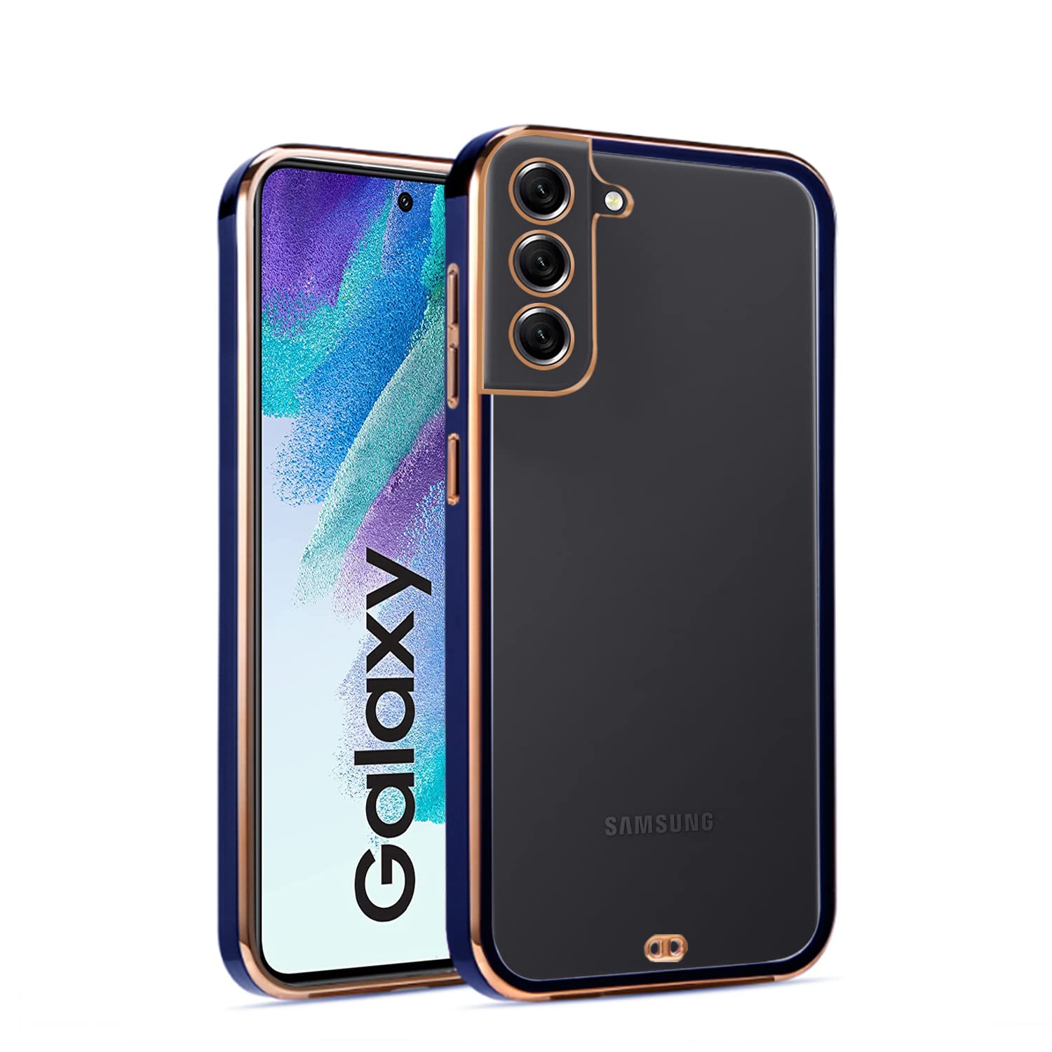 Blue mobile back cover for Samsung S21 FE – Pikkme
