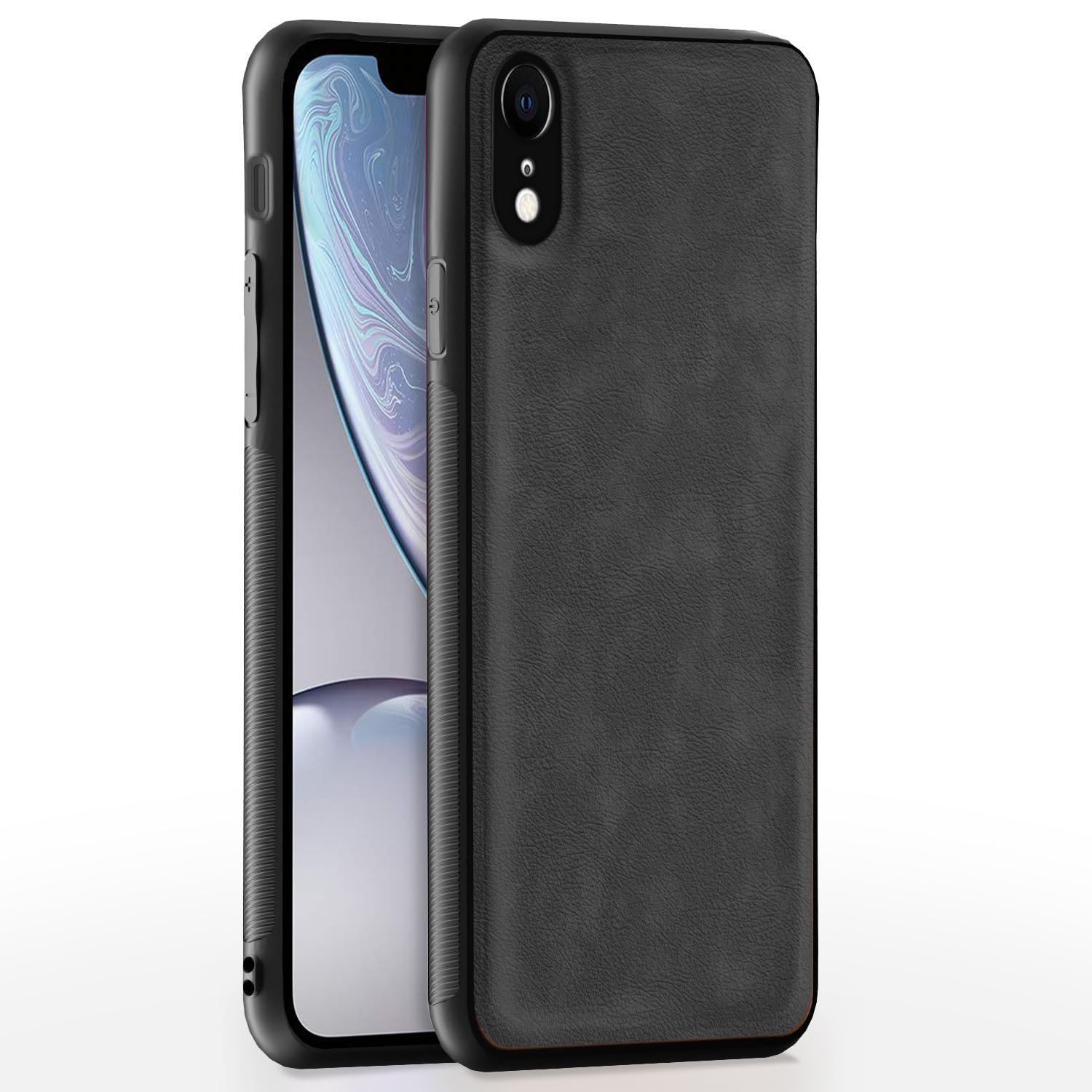 iPhone XR Leather phone cover in grey by Pikkme