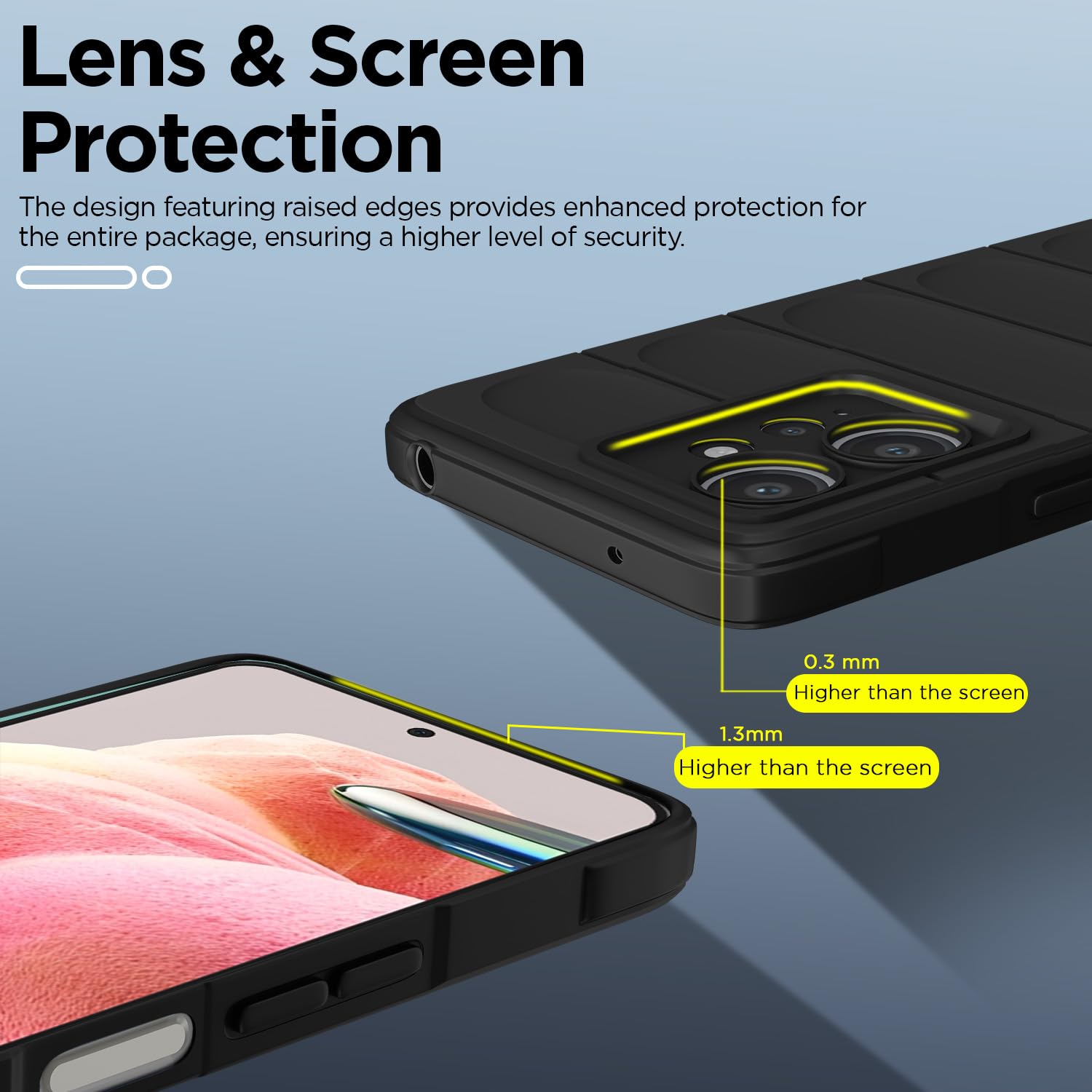 Redmi Note 12 4G mobile back cover in black by Pikkme – photo 3