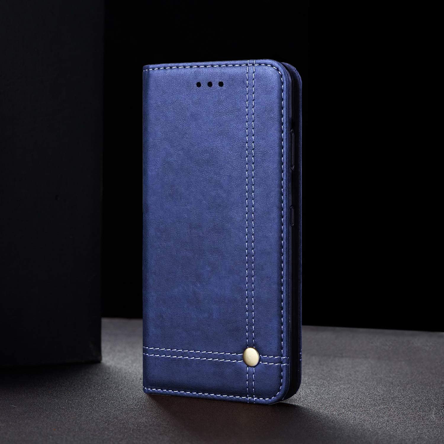 Pikkme Samsung Galaxy S21 Fe 5G Magnetic Flip Cover (Blue)