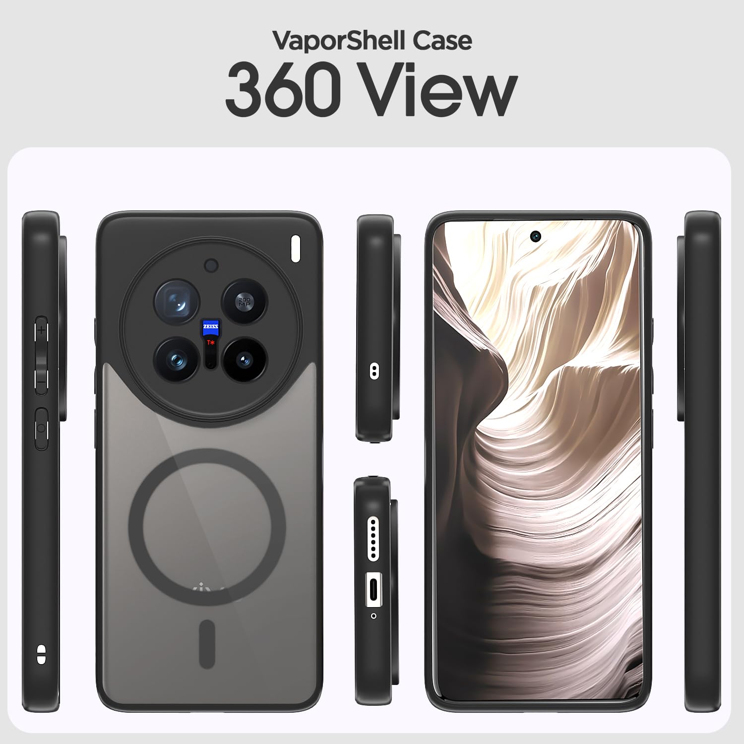 Pikkme Vivo X200 Pro 5G MagSafe black smoke mag-safe phone cover – photo 2