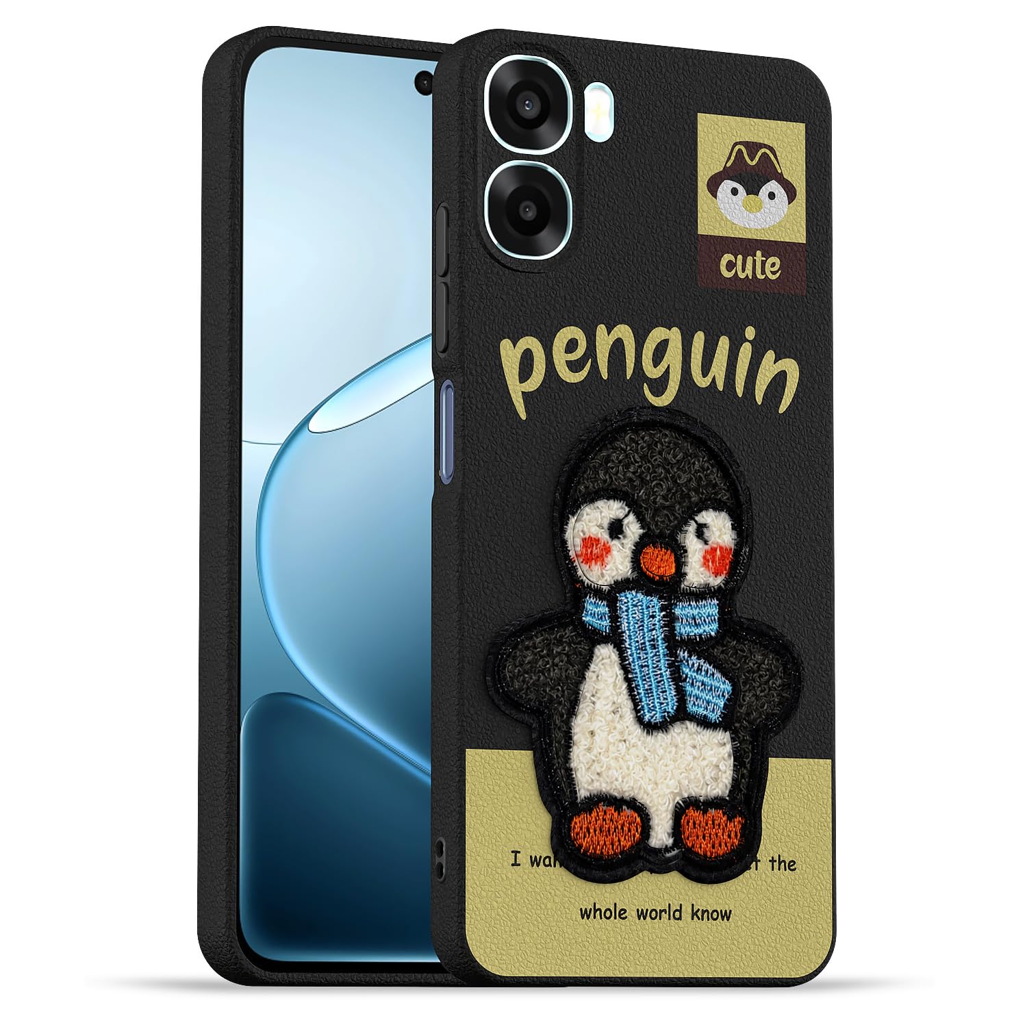 Black mobile cover for Oppo A6X/K14x – Pikkme