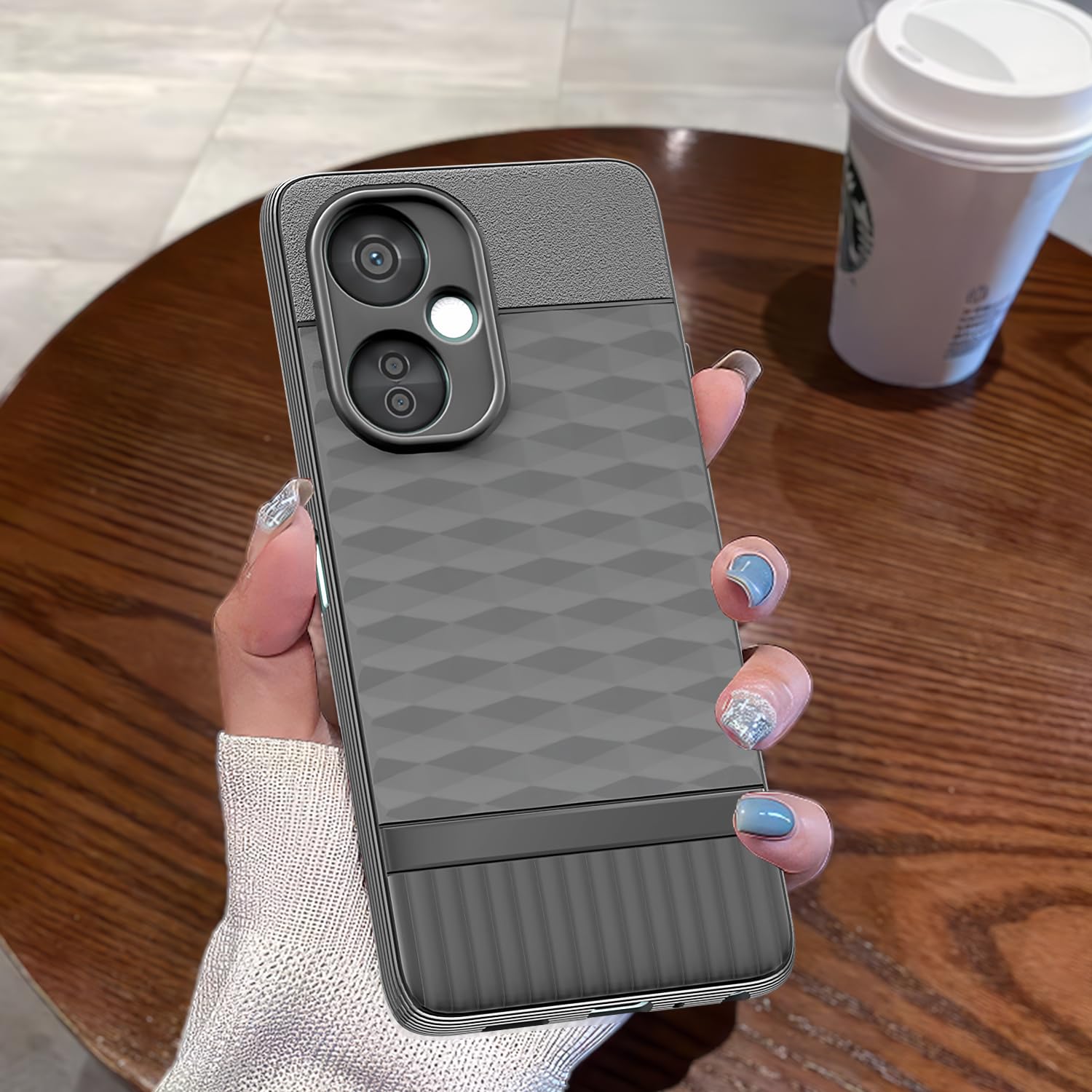 Pikkme OnePlus Nord Ce 3 Lite 5G Gencase Back Cover (Grey)
