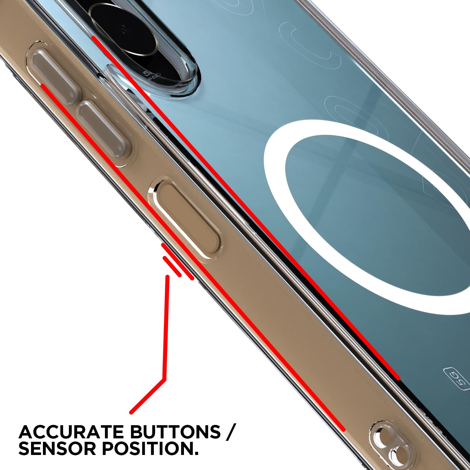 Pikkme Redmi A7 Pro/Poco C85x 5G transparent mag-safe back cover – photo 6