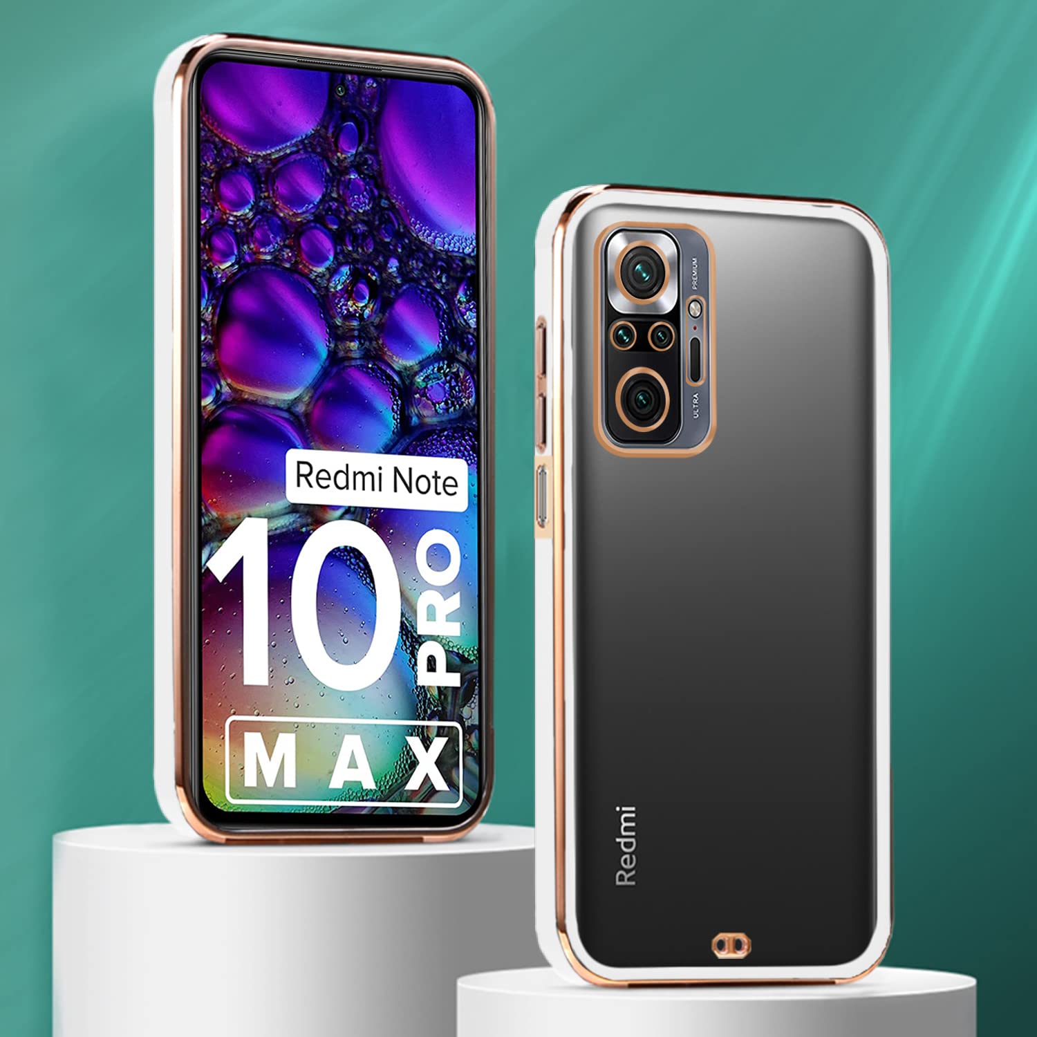 Pikkme Redmi Note 10 Pro/Note 10 Pro Max Chrome white mobile cover – photo 3