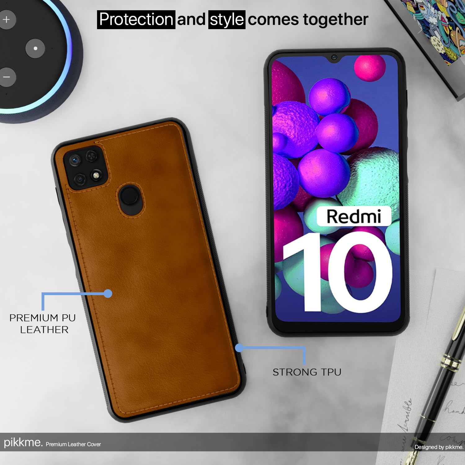 Pikkme Redmi 10/10 Power brown phone cover – photo 5