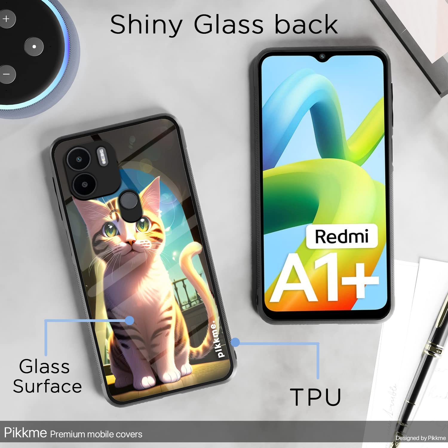 Redmi A1 Plus/A2 Plus/Poco C50 Cat back cover by Pikkme – photo 3