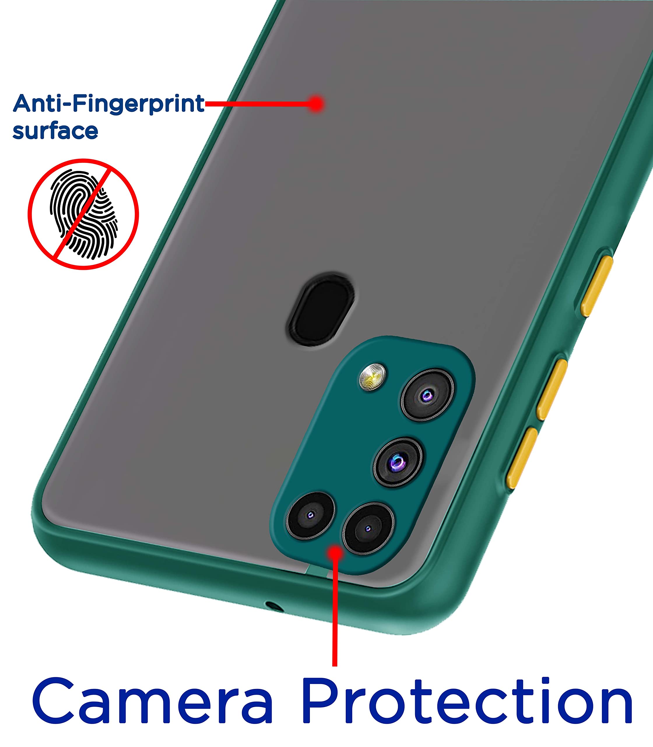 Samsung M31 Matte back cover in green by Pikkme – photo 2