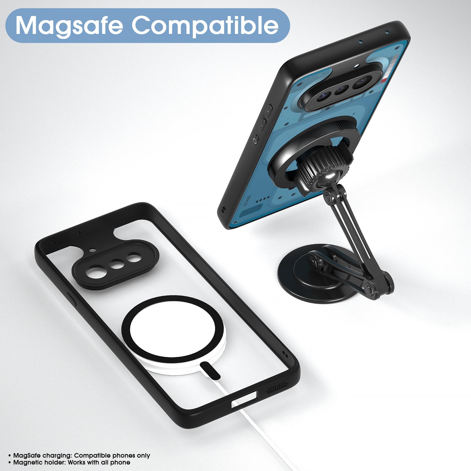 Nothing Phone 4a 5G mobile cover in black mag-safe by Pikkme – photo 7
