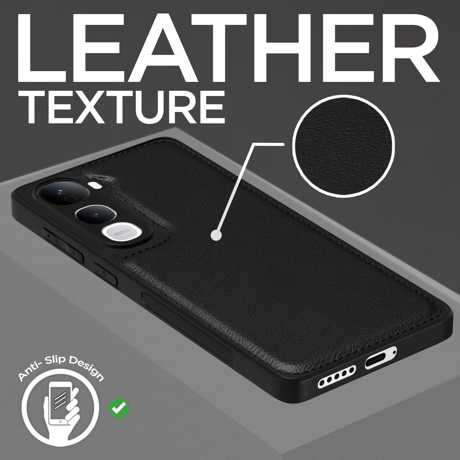 Pikkme black phone cover for Vivo Y400 Pro 5G – photo 2