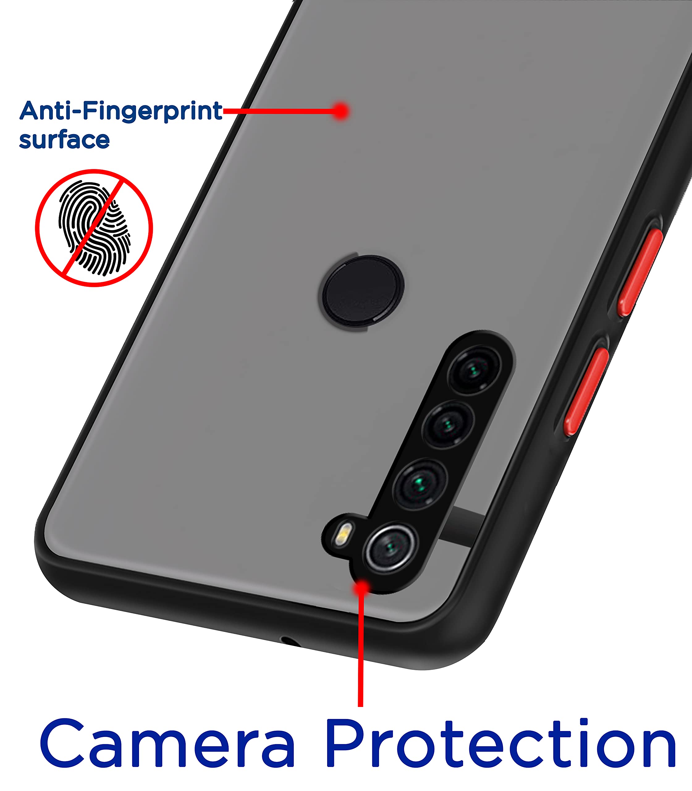 Redmi Note 8 phone cover in black by Pikkme – photo 2