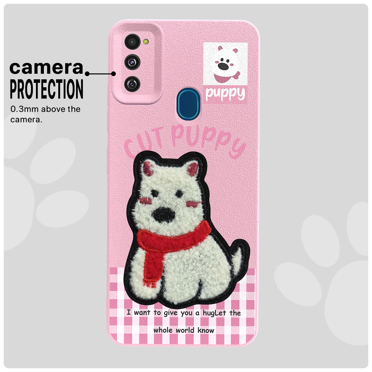 Pink Plush Patch mobile cover for Samsung M30s/M21/M21 2021 – Pikkme – photo 6