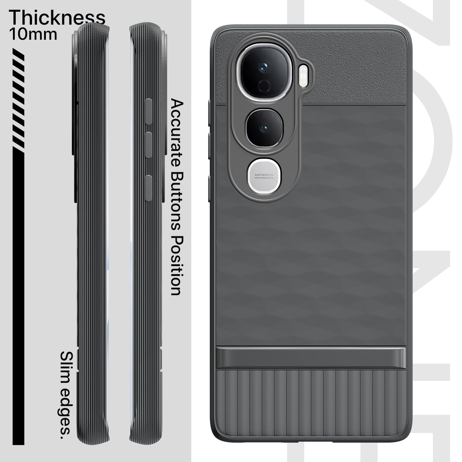 Grey back cover for Vivo Y400 Pro 5G – Pikkme – photo 3