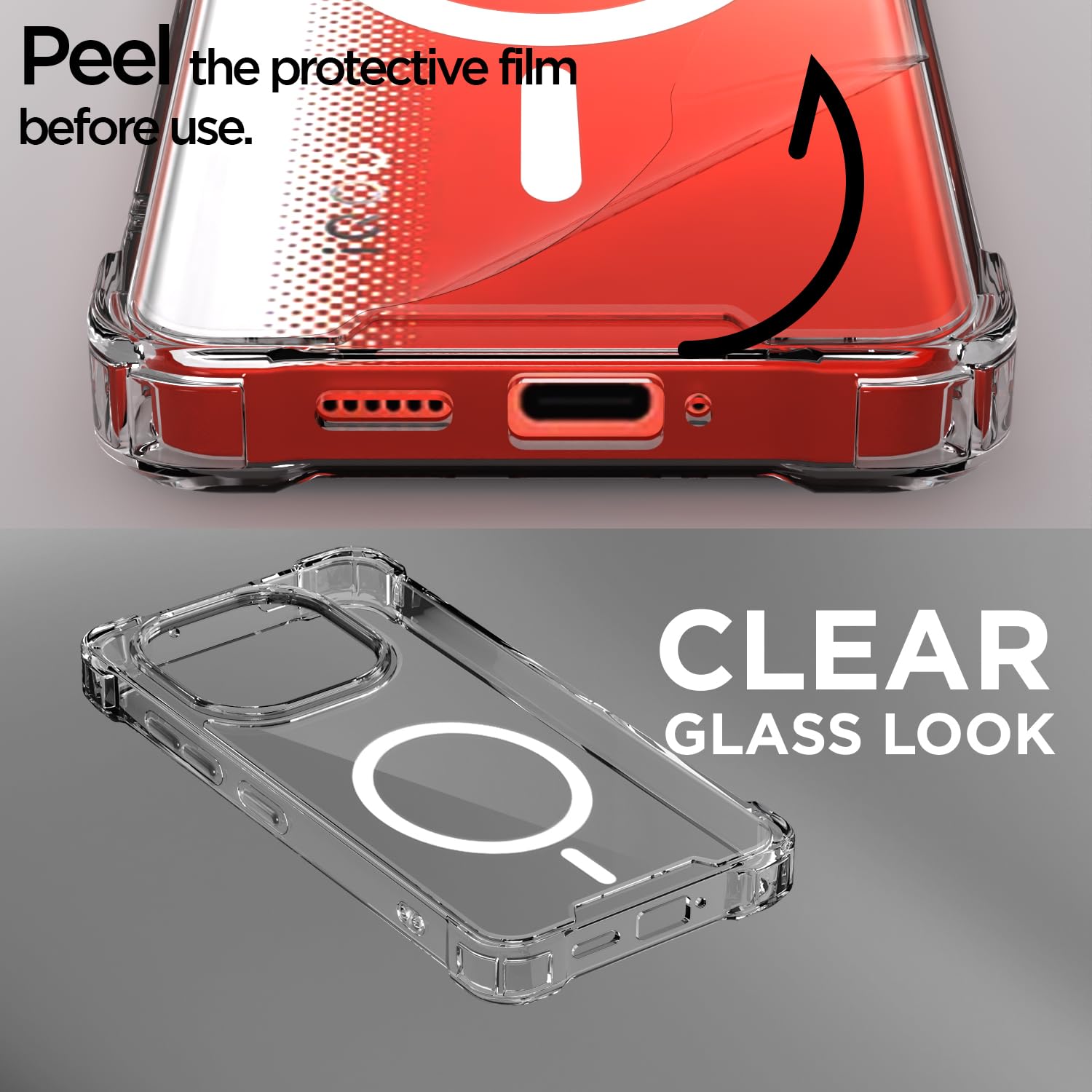 Pikkme iQOO Neo 10/Vivo Y300 GT 5G transparent mag-safe mobile back cover – photo 3