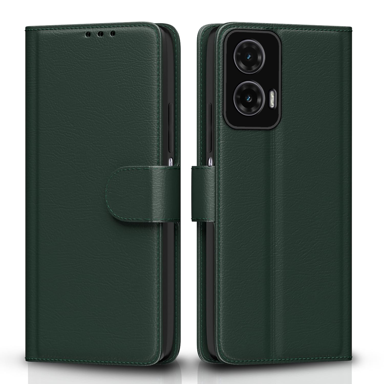 Pikkme green Wallet flip cover for Moto G35 5G