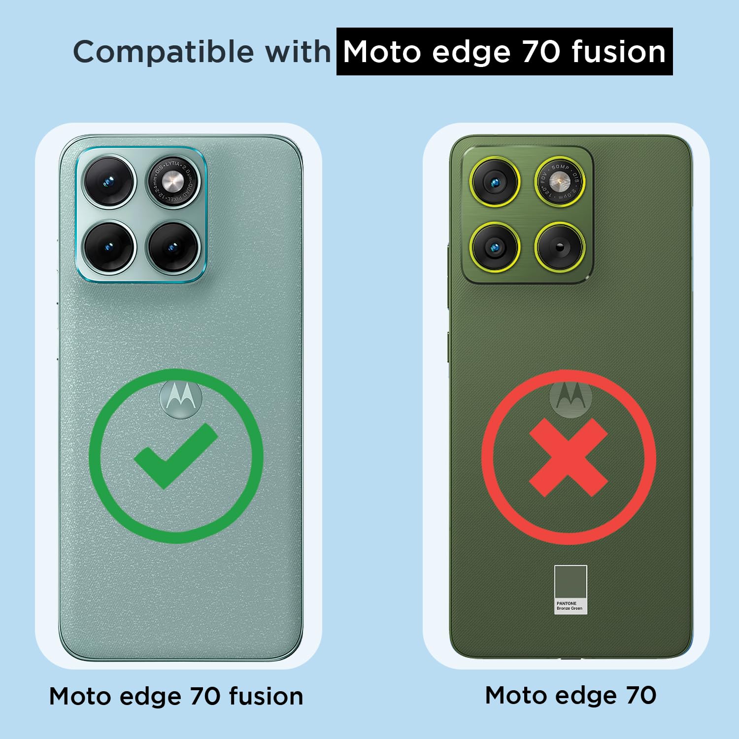 Moto Edge 70 Fusion 5G MagSafe back cover in transparent mag-safe by Pikkme – photo 4